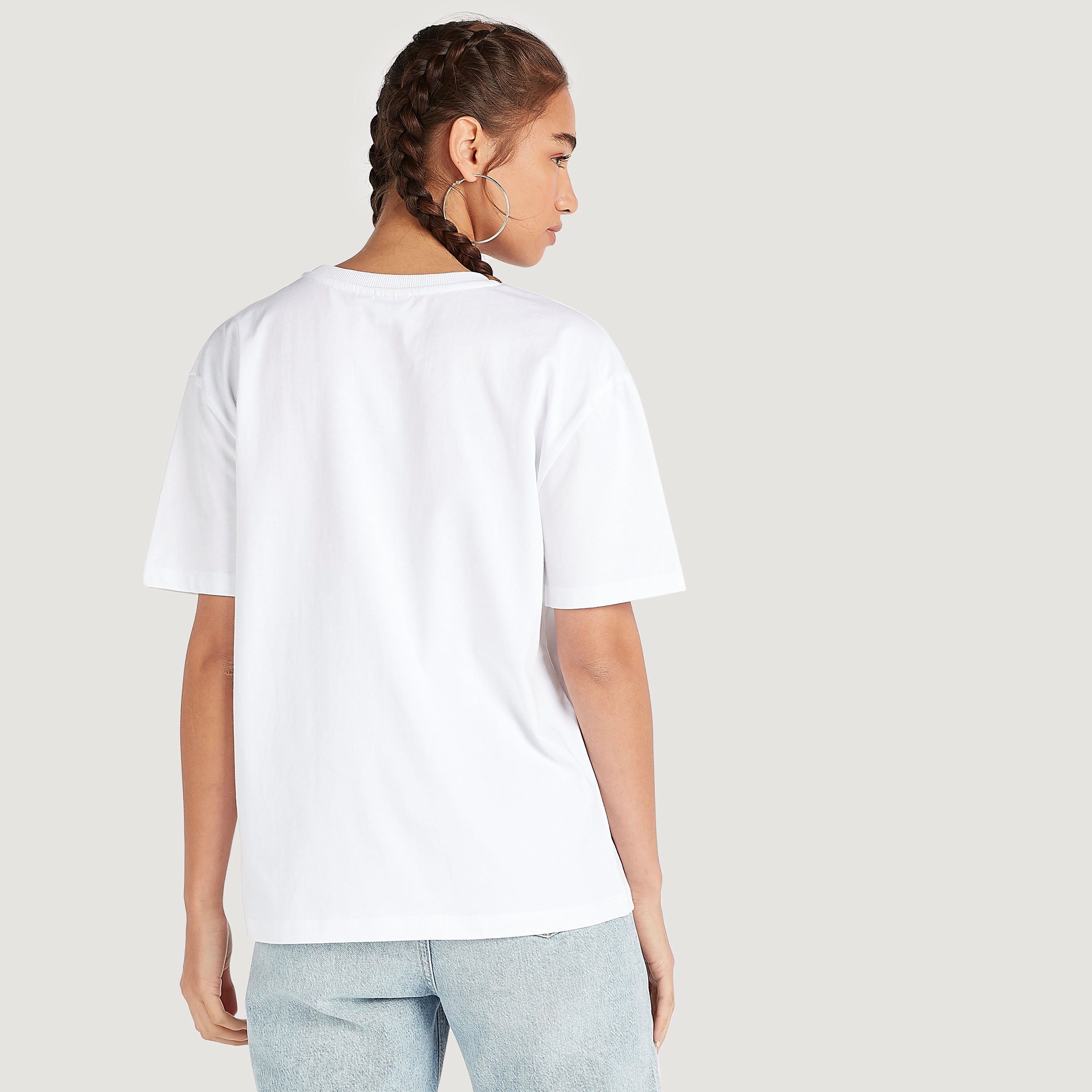 تيشيرت بياقة ضيّقة وأكمام قصيرة وطبعات جوفي-women-clothing-tshirts-image-4