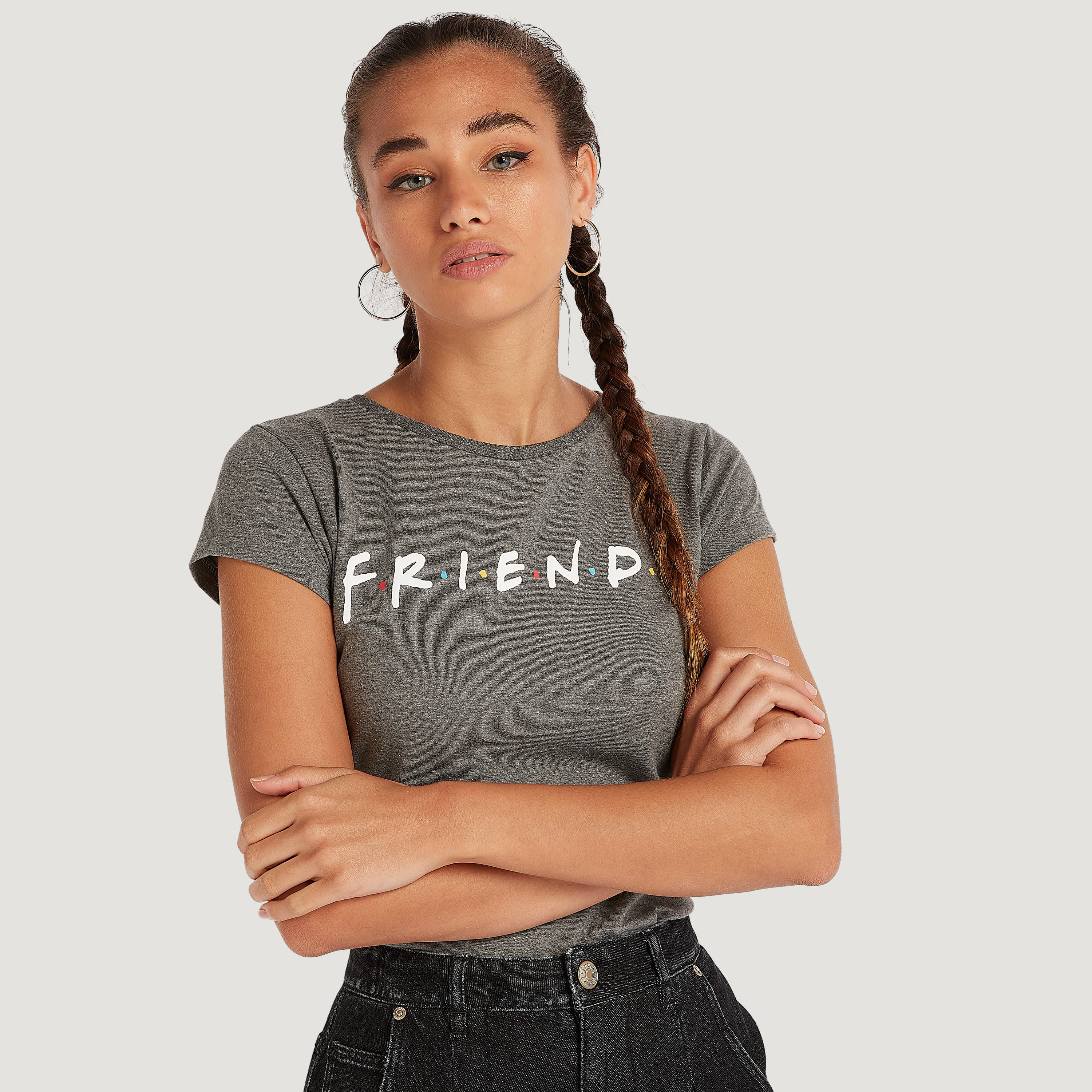 تيشيرت بياقة ضيقة وأكمام كاب وطبعات-women-clothing-tshirts-image-5