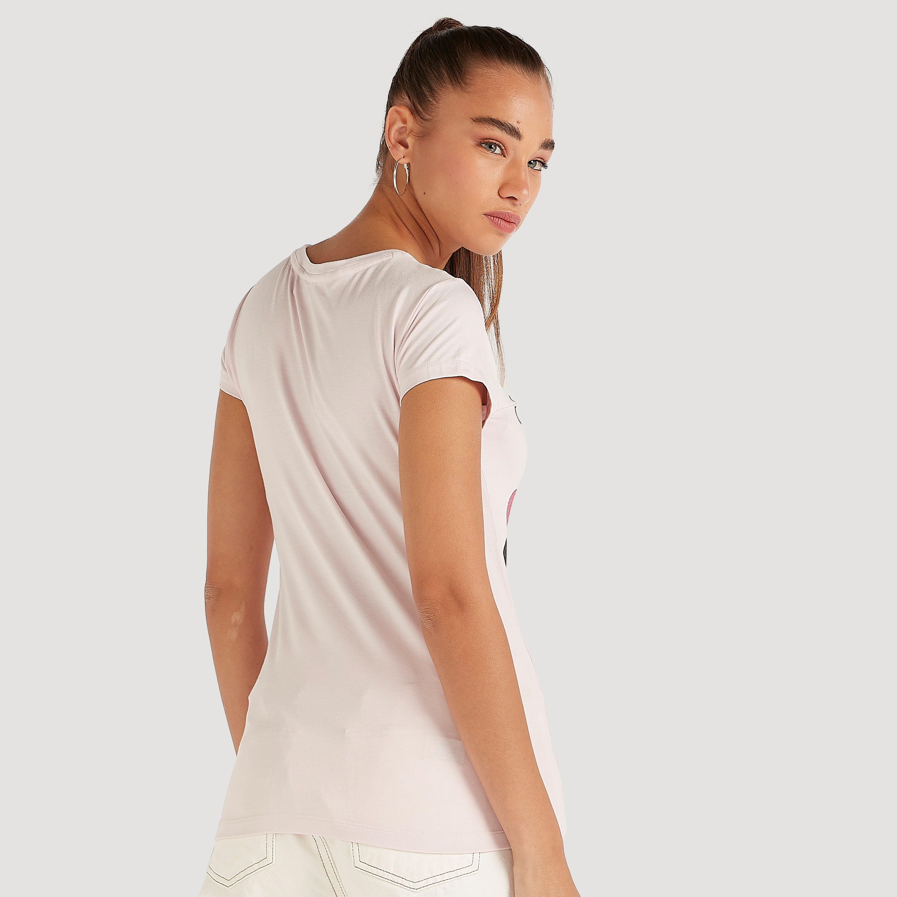 تيشيرت بأكمام كاب وطبعات ميني أند دايزي-women-clothing-tshirts-image-4