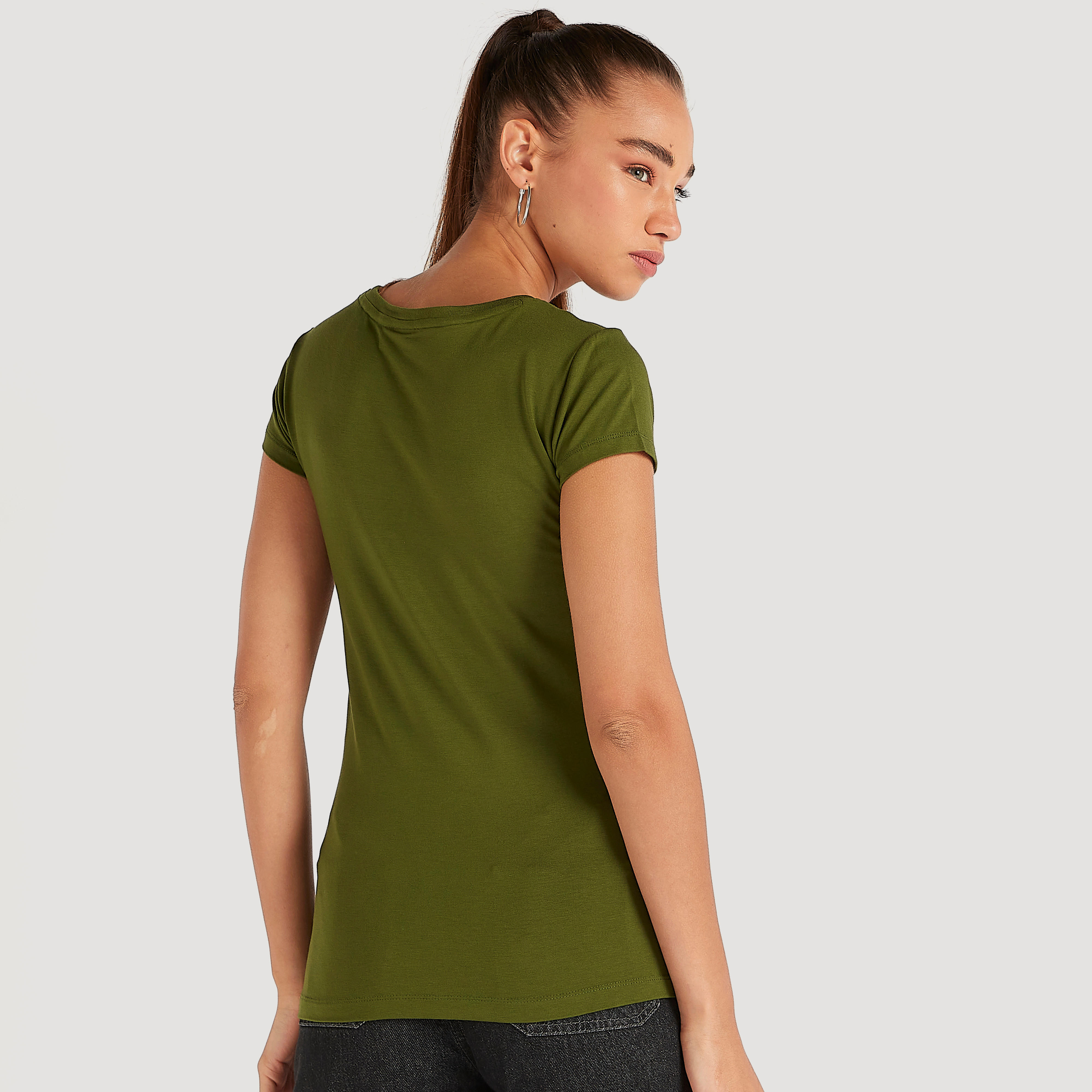 Garfield Print T-shirt with Cap Sleeves and Crew Neck-women-clothing-tshirts-image-4
