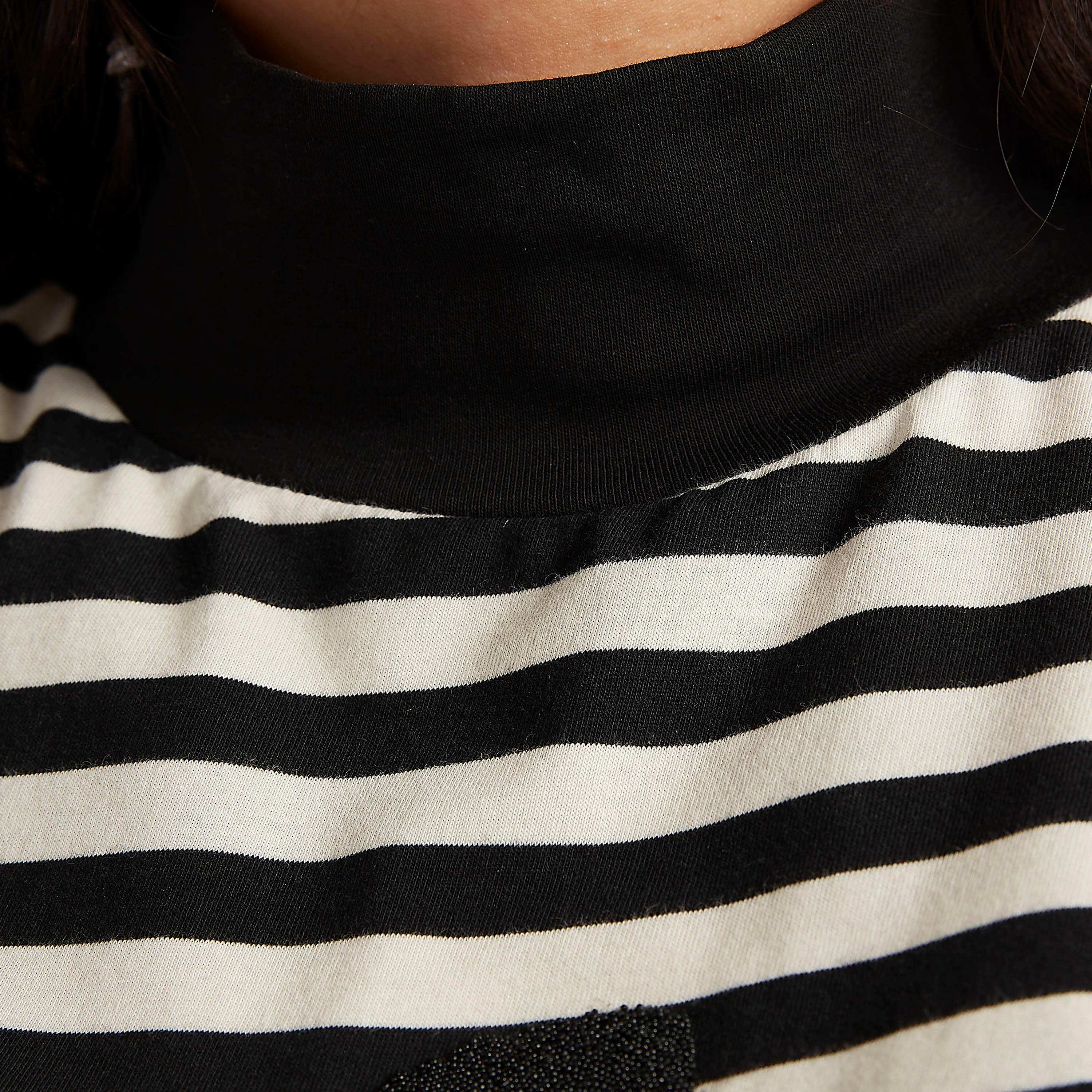 Monopoly Print T-shirt with Short Sleeves and High Neck-women-clothing-tshirts-image-6