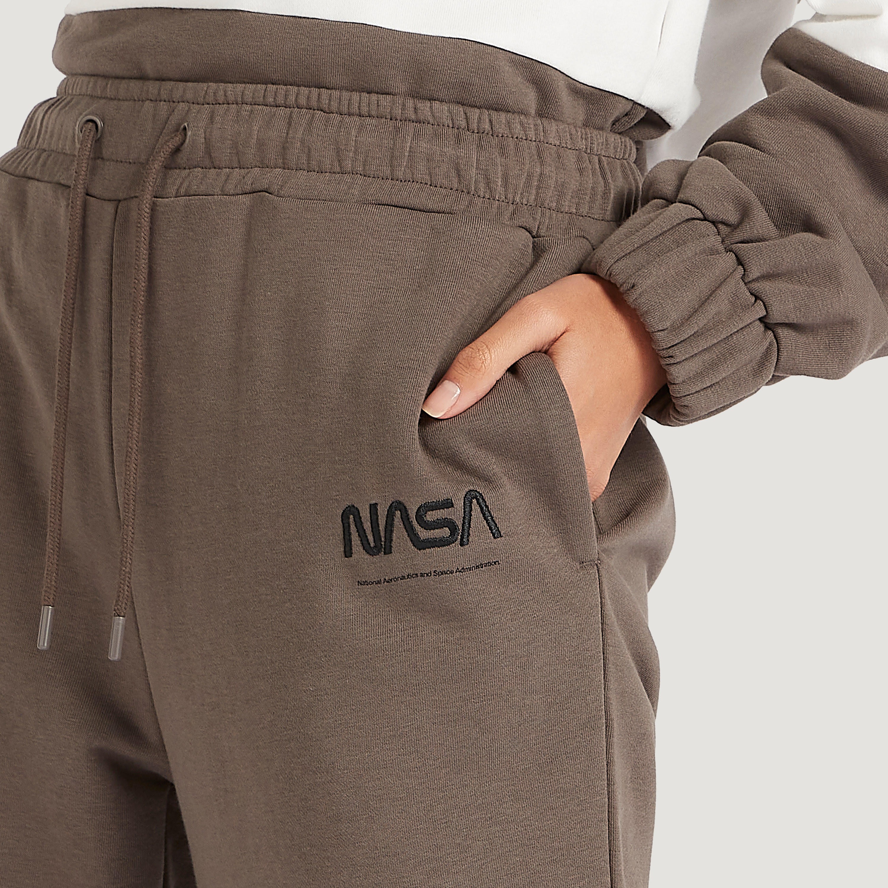 NASA Print Mid-Rise Cuffed Joggers with Drawstring Closure and Pockets-women-clothing-bottoms-joggers-image-3