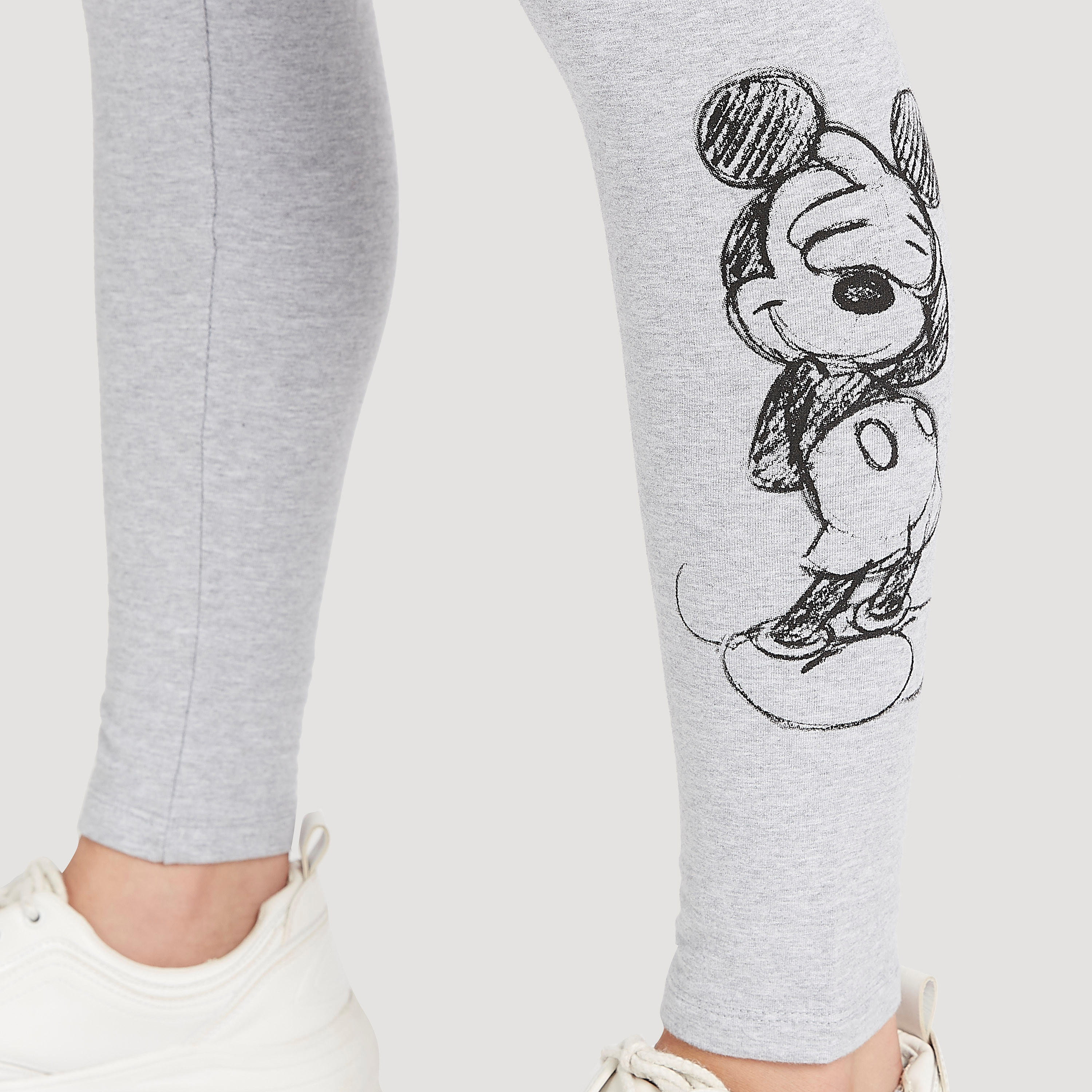 بنطلون ليقنز بخصر مطّاطي متوسّط الارتفاع وطبعات ميكي ماوس-women-clothing-bottoms-leggings-image-5