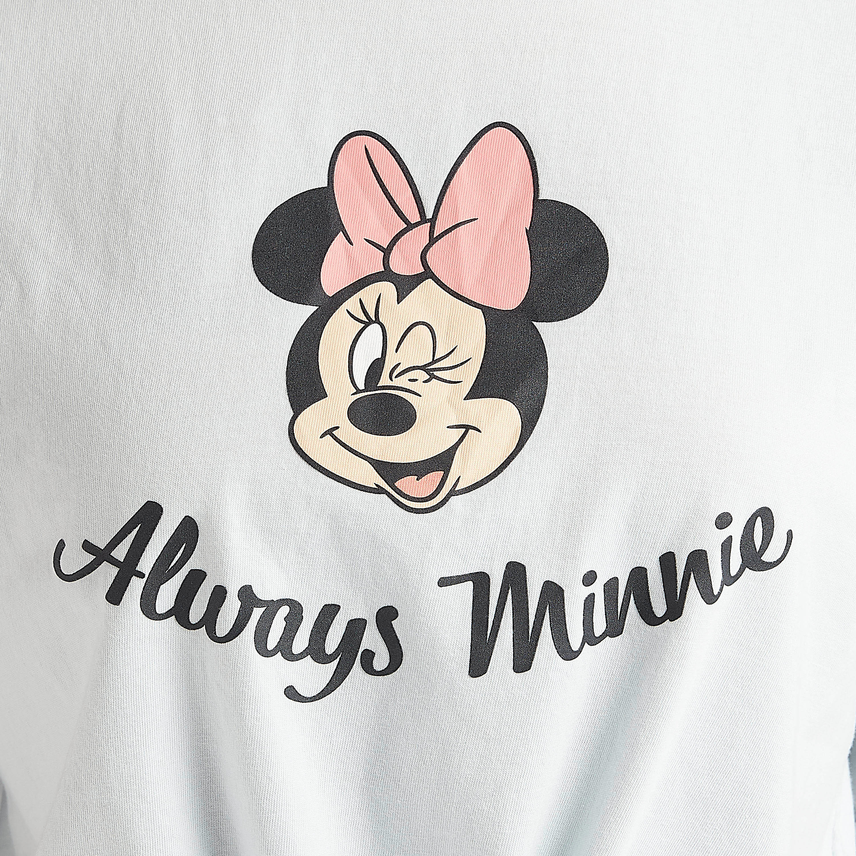 تيشيرت بياقة ضيّقة وأكمام قصيرة وطبعات ميني ماوس-women-clothing-tshirts-image-4