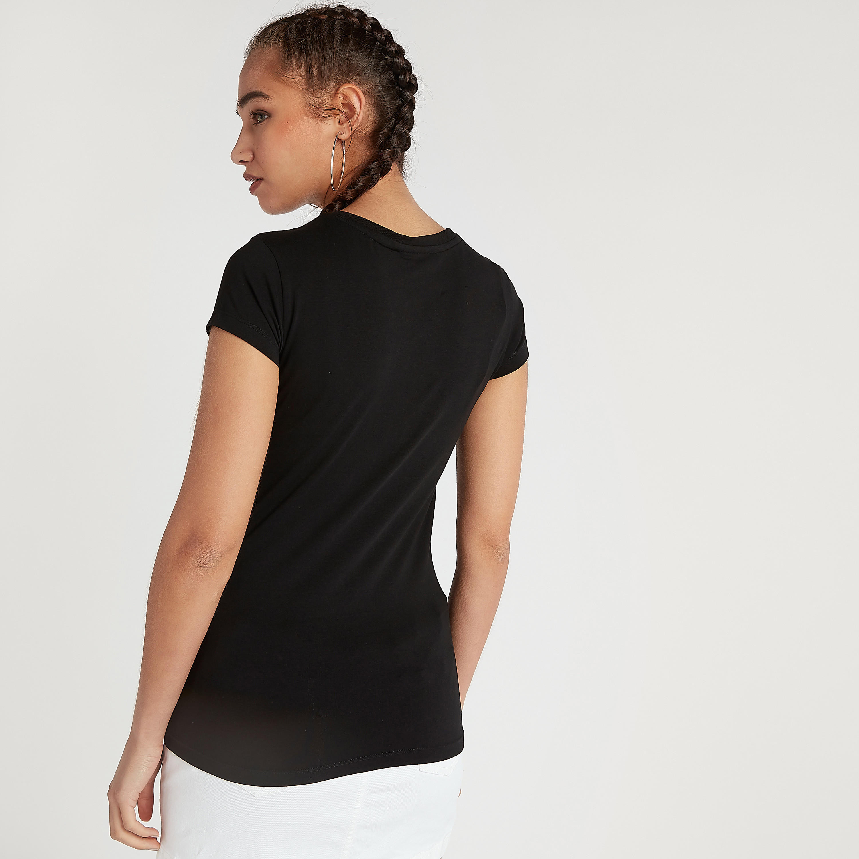 تيشيرت بياقة ضيّقة وأكمام كاب وطبعات باتمان-women-clothing-tshirts-image-4