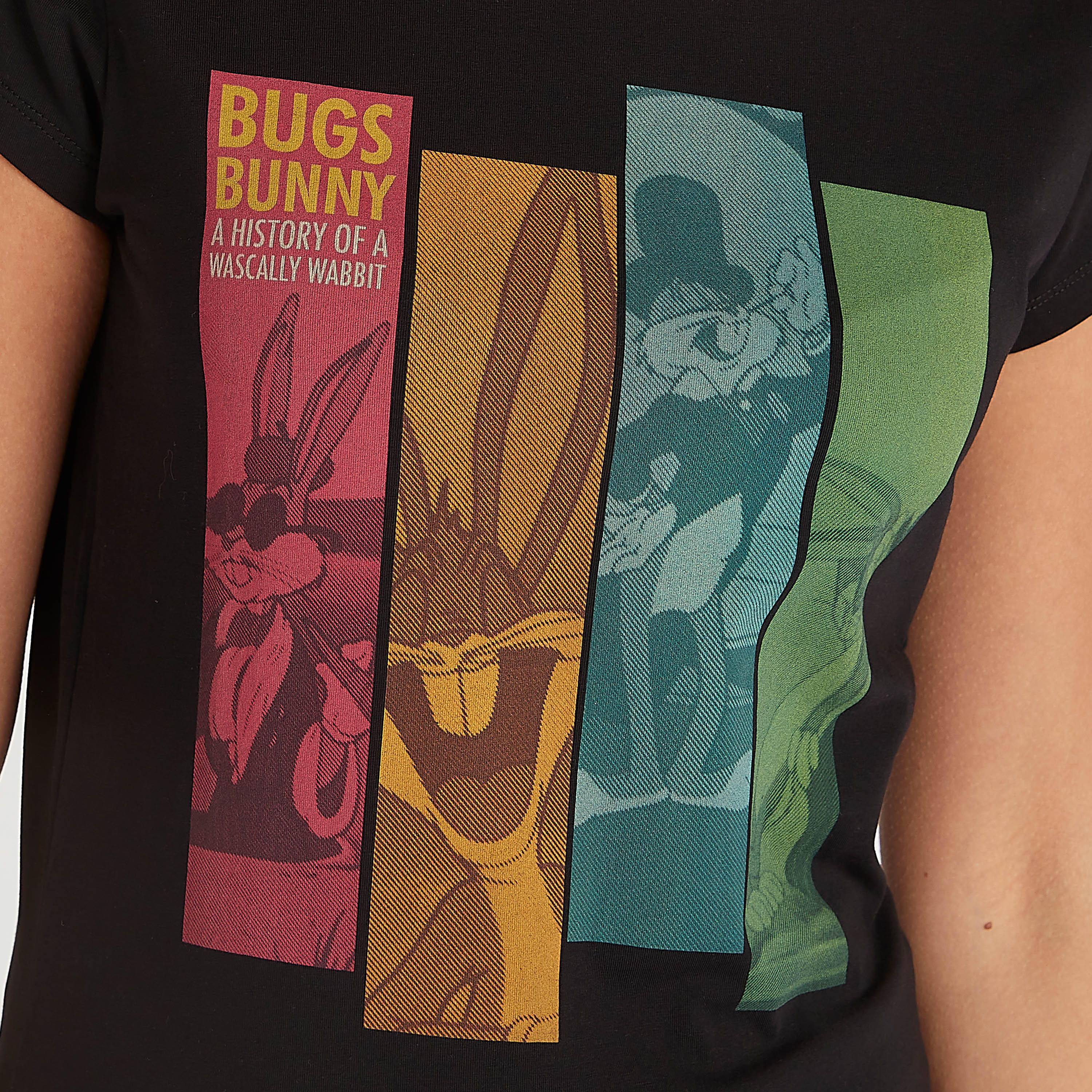 Graphic Print T-shirt with Crew Neck and Cap Sleeves-women-clothing-tshirts-image-6