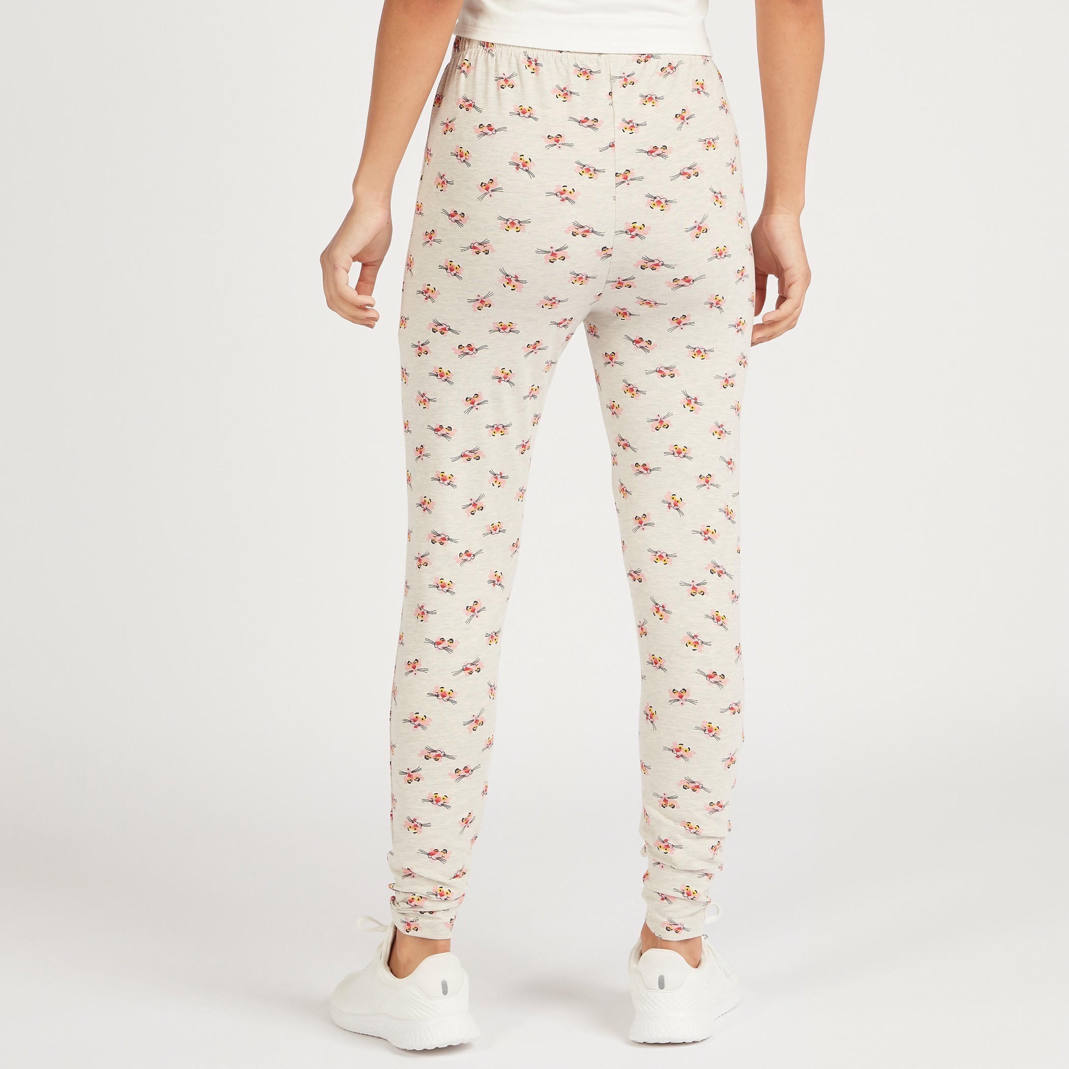 بنطلون ليقنز بخصر متوسّط الارتفاع وطبعات بينك بانتر-women-clothing-bottoms-leggings-image-4