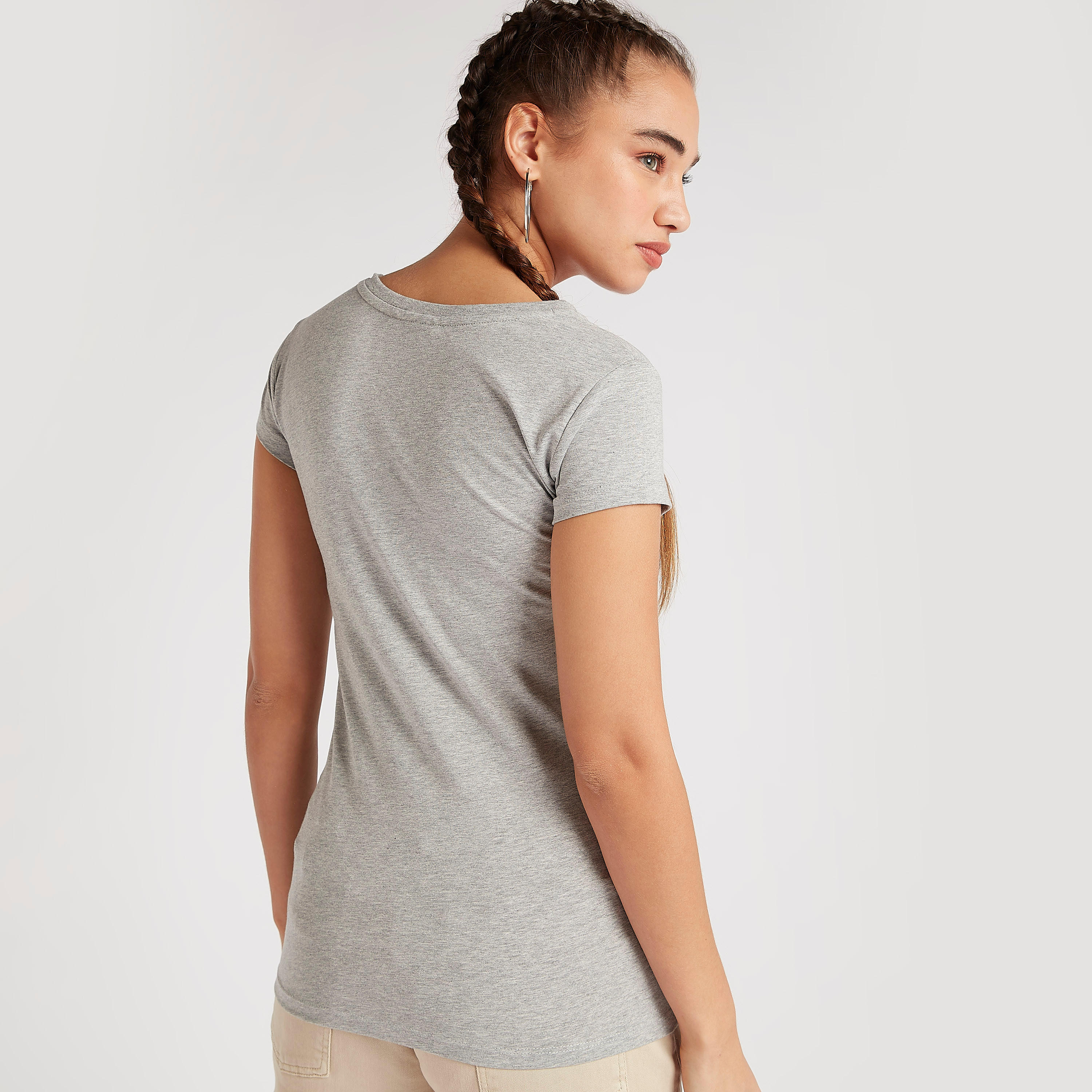 تيشيرت بياقة ضيقة وأكمام كاب وطبعات-women-clothing-tshirts-image-4