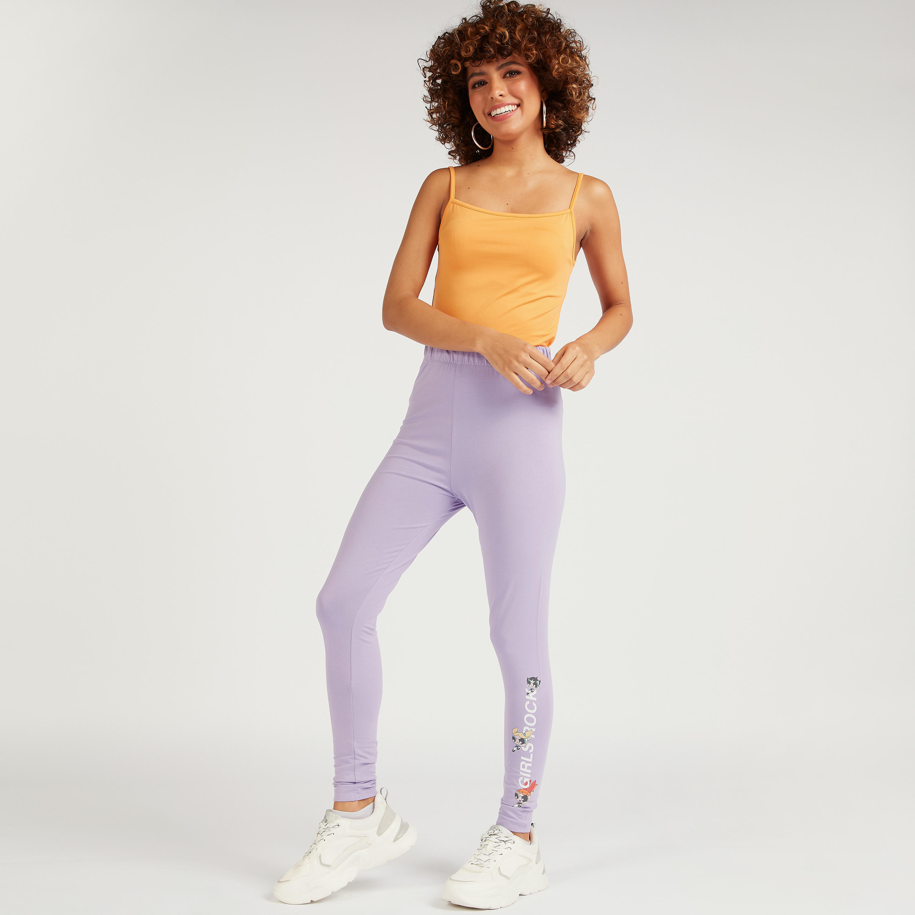 بنطلون ليقنز بخصر مطّاطي متوسط الارتفاع وطبعات-women-clothing-bottoms-leggings-image-2