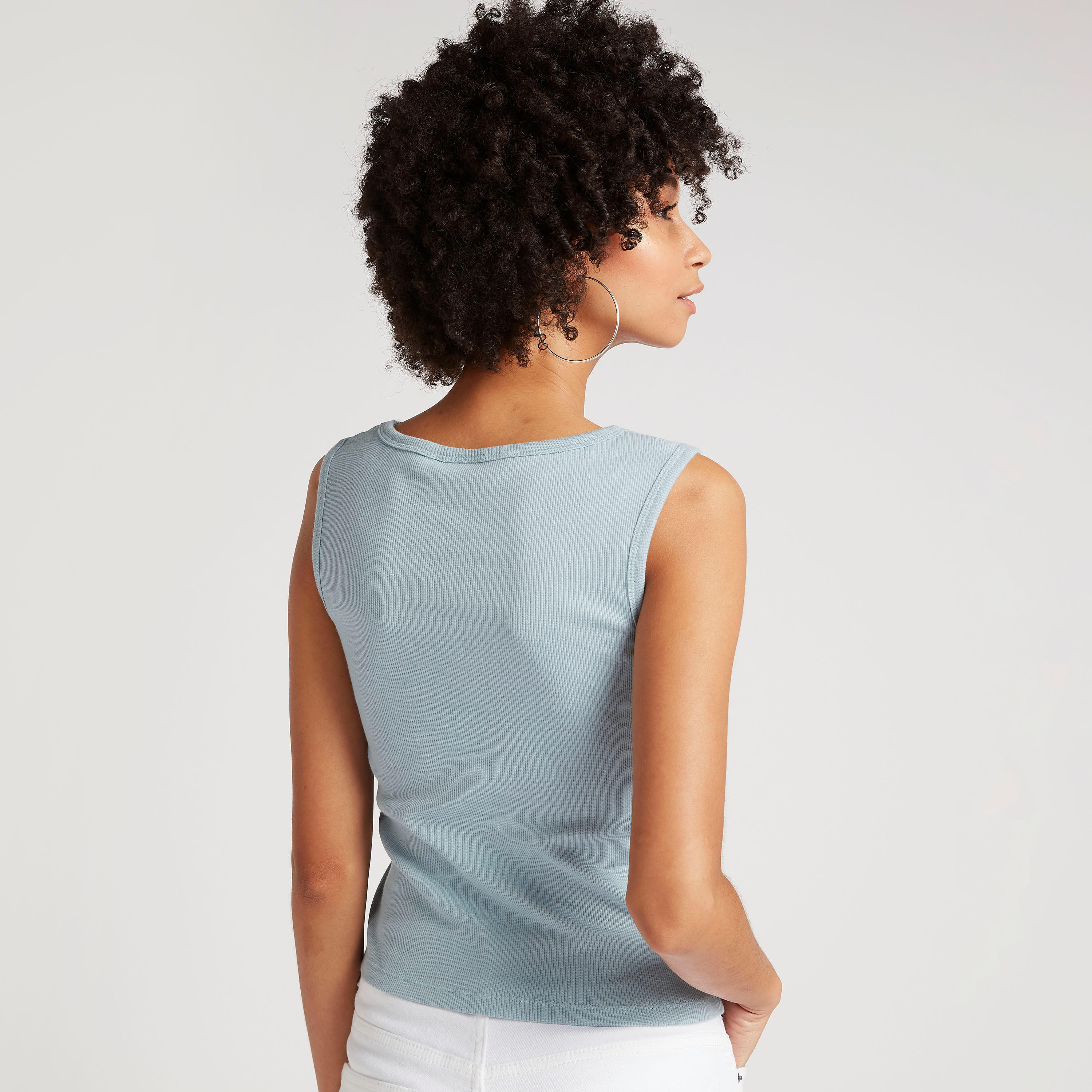 تيشيرت دون أكمام بياقة مستديرة وطبعات غارفيلد-women-clothing-tshirts-image-2