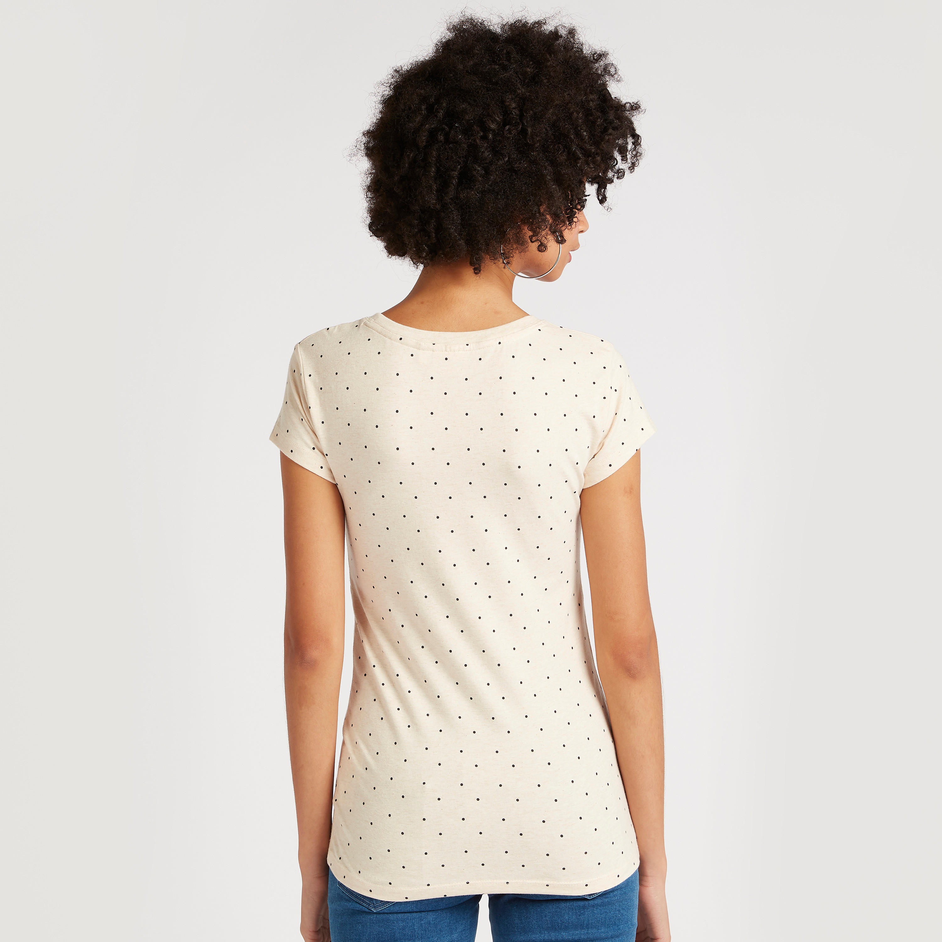تيشيرت بياقة ضيّقة وأكمام كاب وطبعات باتمان-women-clothing-tshirts-image-1