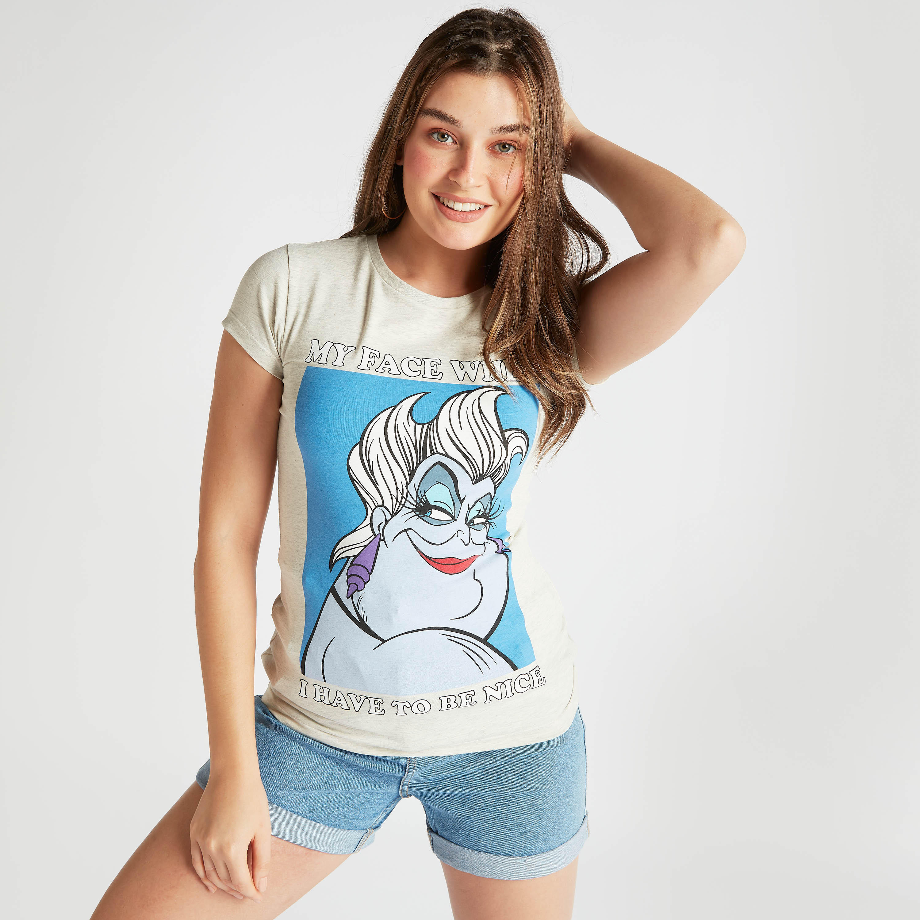 Printed T-shirt with Crew Neck and Short Sleeves-women-clothing-tshirts-image-1