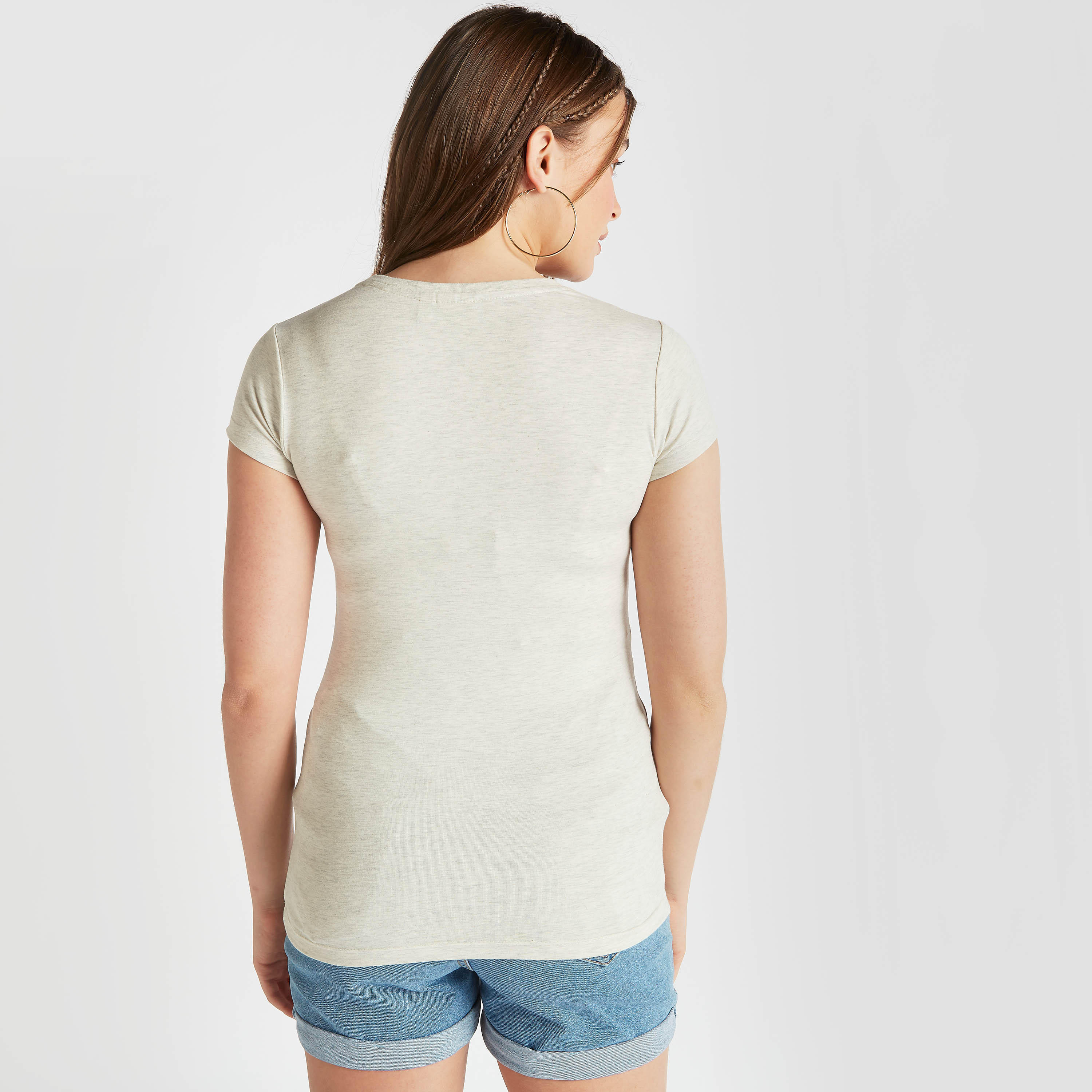 Printed T-shirt with Crew Neck and Short Sleeves-women-clothing-tshirts-image-4