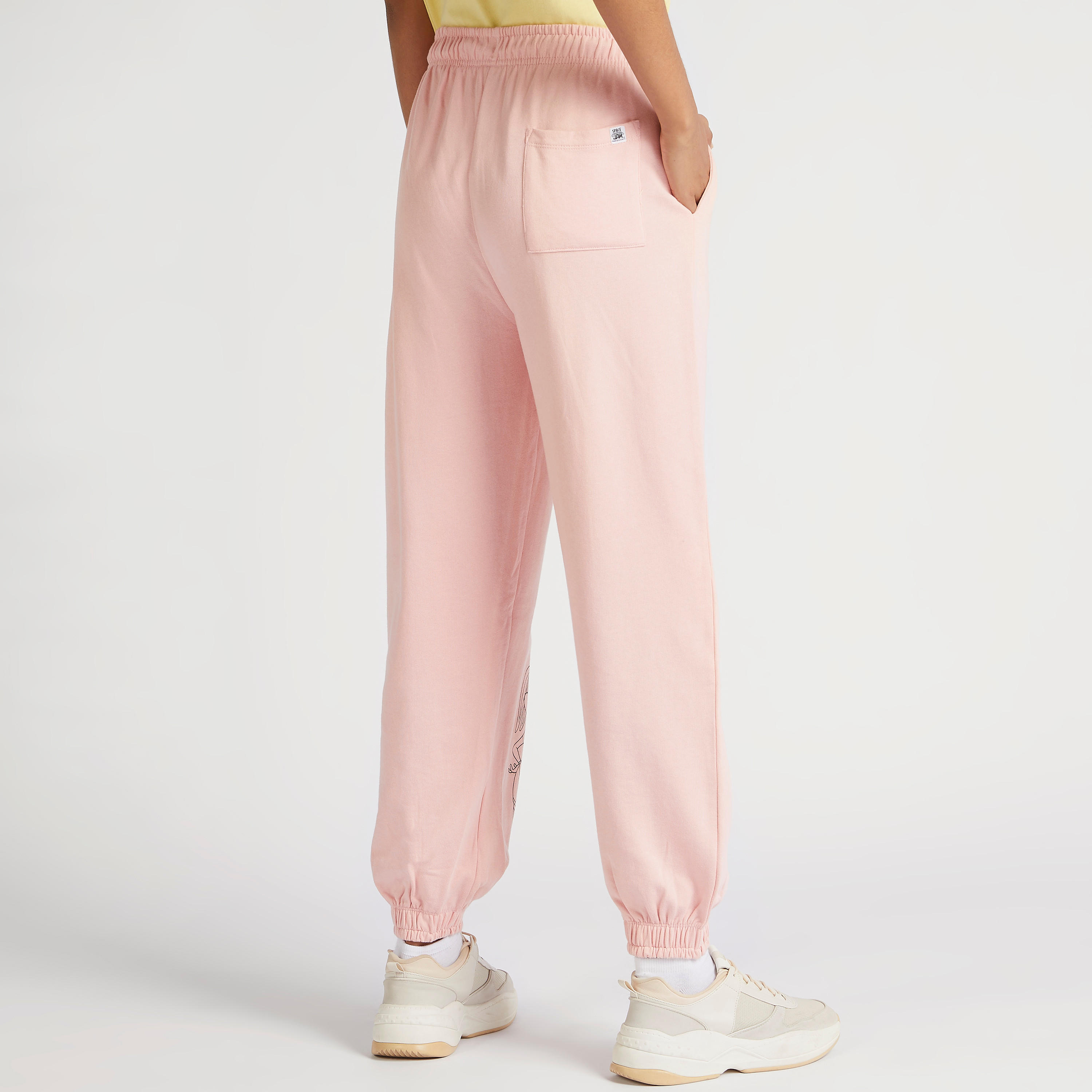 Relaxed Fit Mid-Rise Joggers with Elasticated Drawstring Closure-women-clothing-bottoms-joggers-image-4