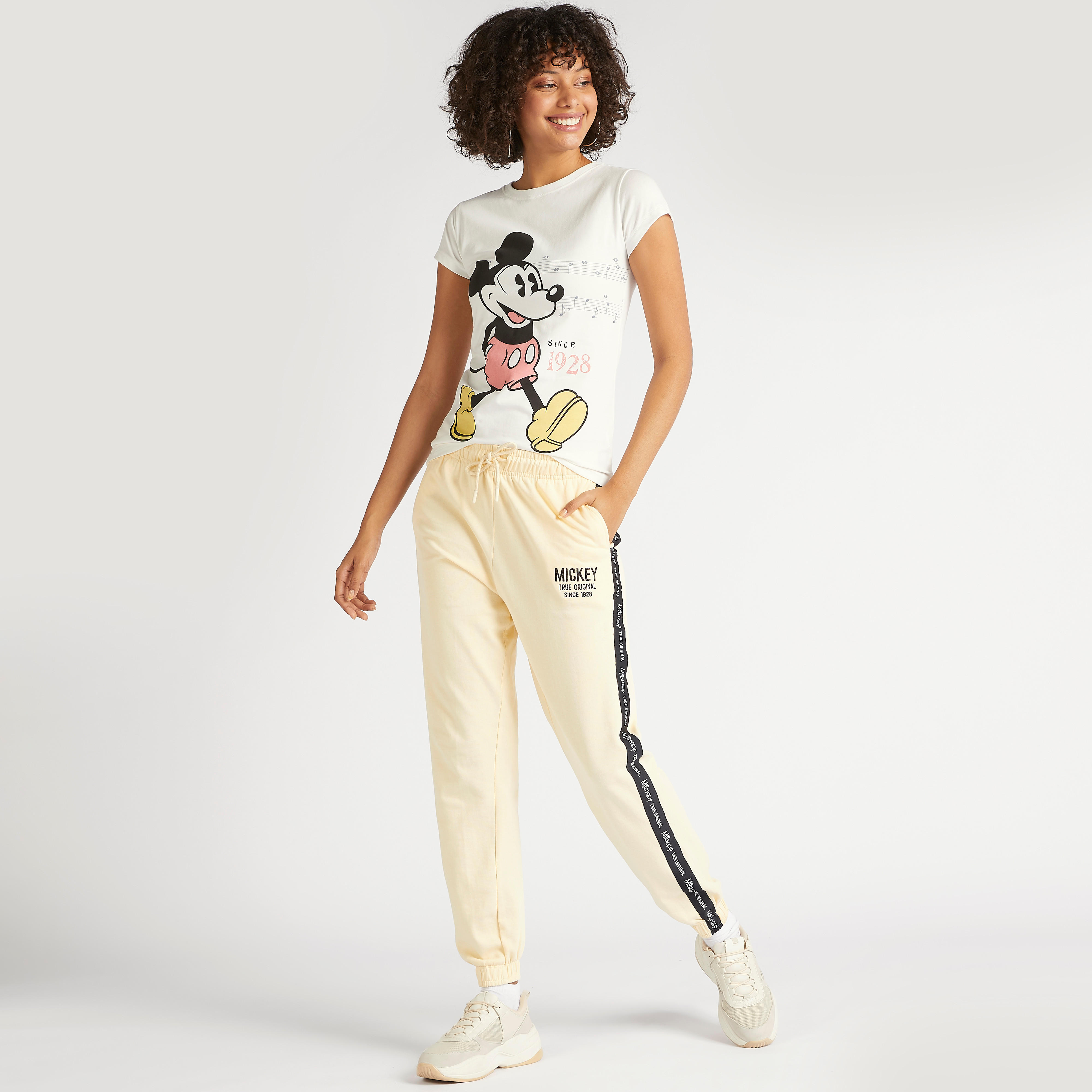 Mickey Mouse Print Mid-Rise Joggers with Drawstring and Pockets-women-clothing-bottoms-joggers-image-2