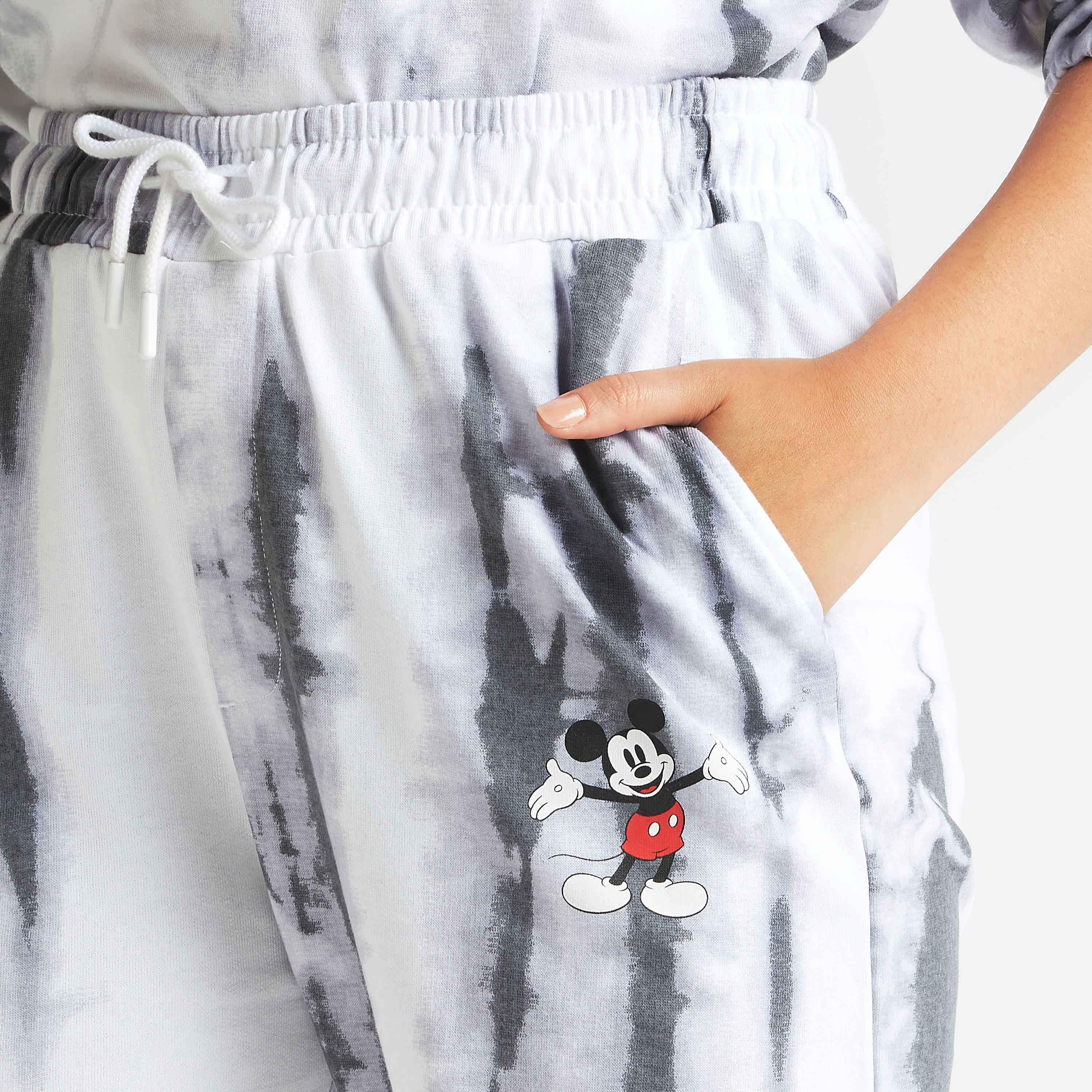 Mickey Mouse Print Mid-Rise Joggers with Drawstring Closure-women-clothing-bottoms-joggers-image-3