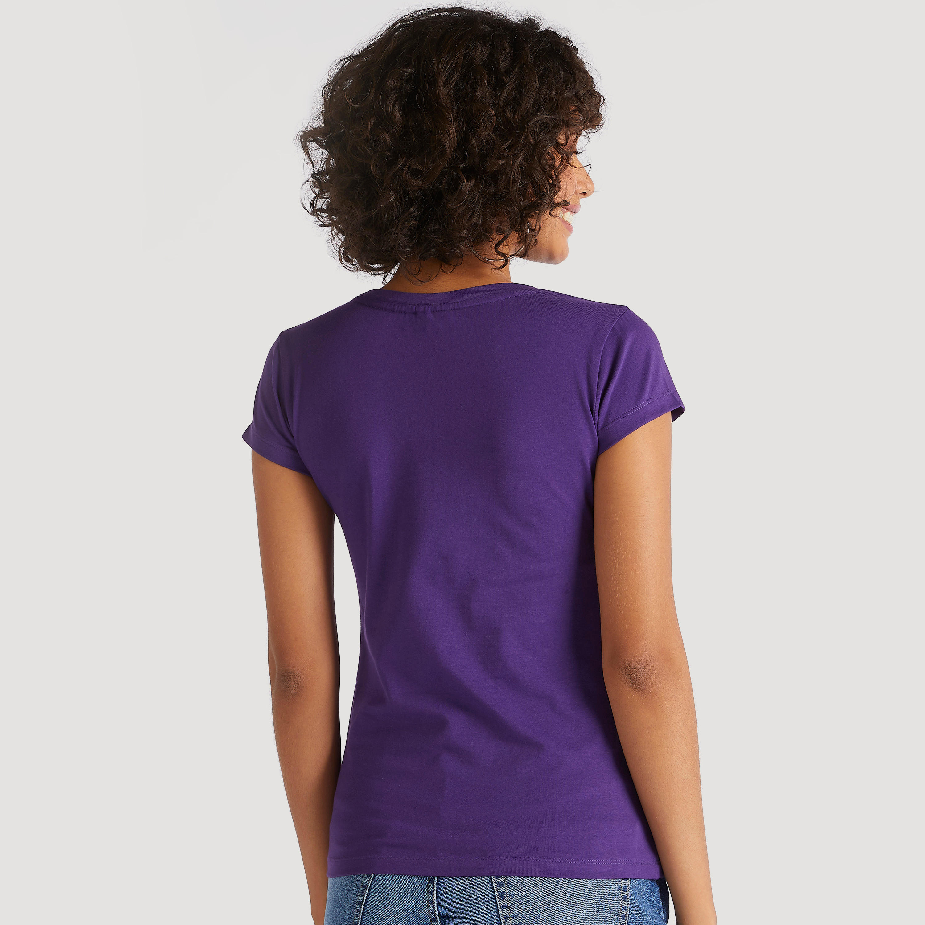 Tweety Print T-shirt with Crew Neck -women-clothing-tshirts-image-4