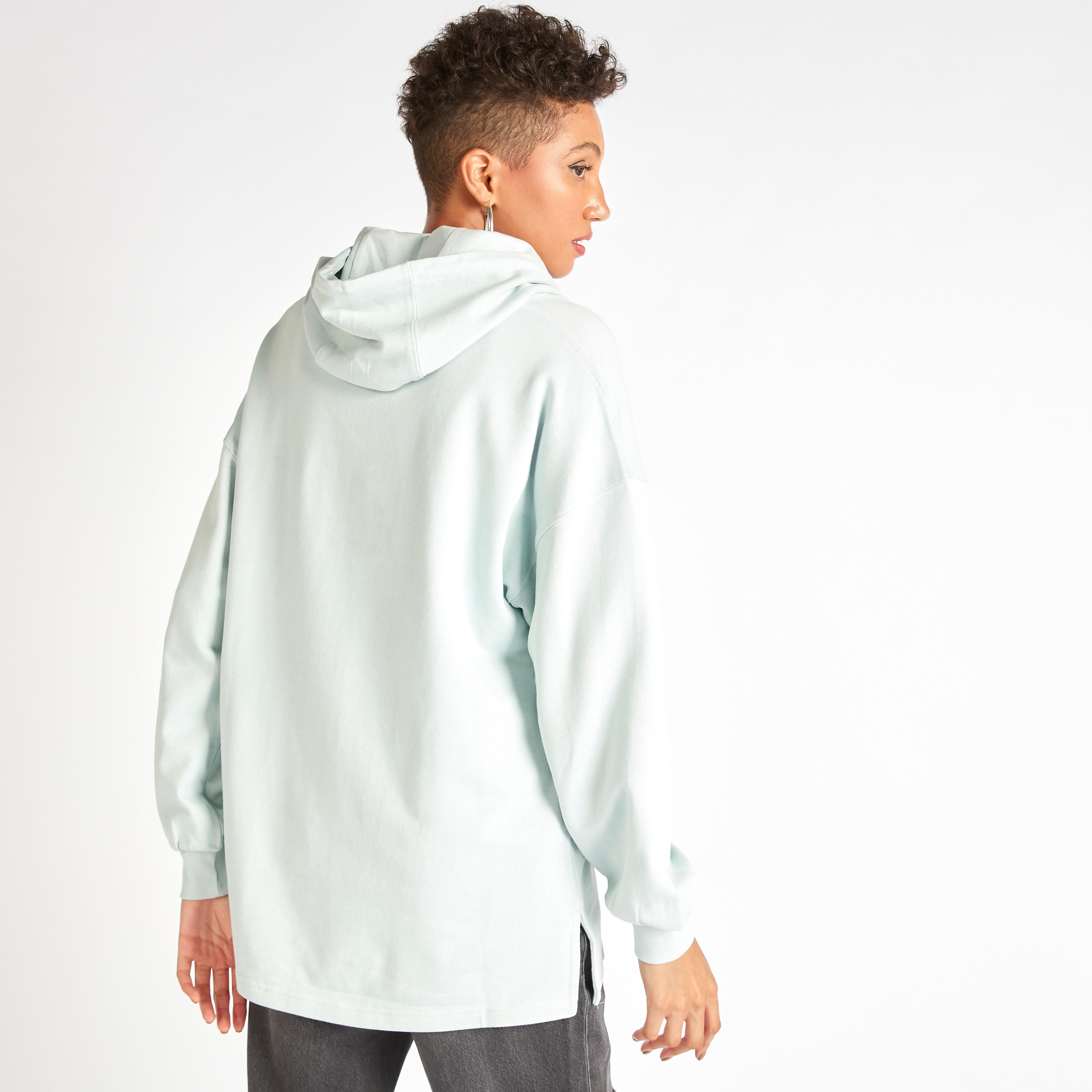 هودي بأكمام طويلة ونقوش دونالد داك-women-winterwear-hoodiesandsweatshirts-hoodies-image-4
