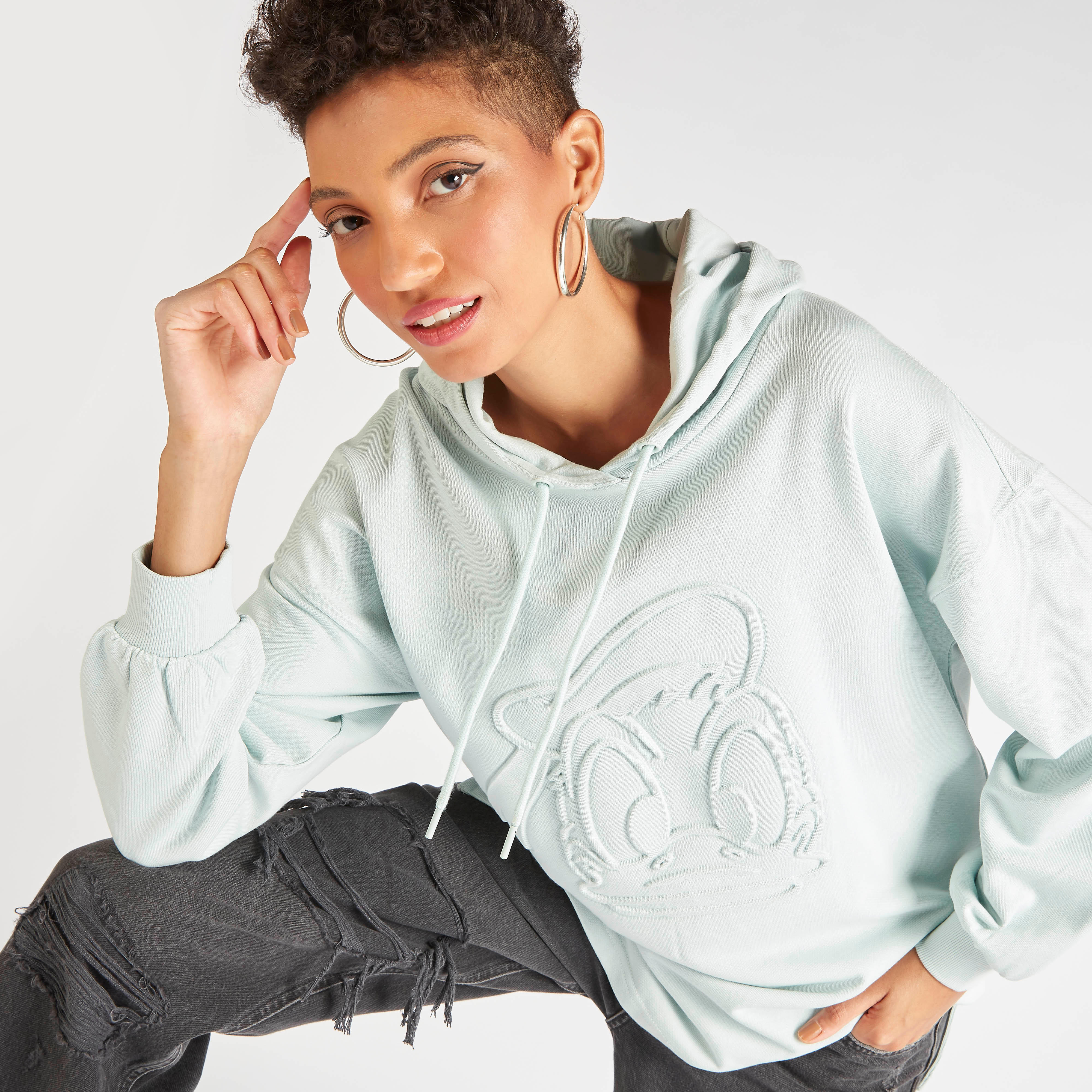 هودي بأكمام طويلة ونقوش دونالد داك-women-winterwear-hoodiesandsweatshirts-hoodies-image-6