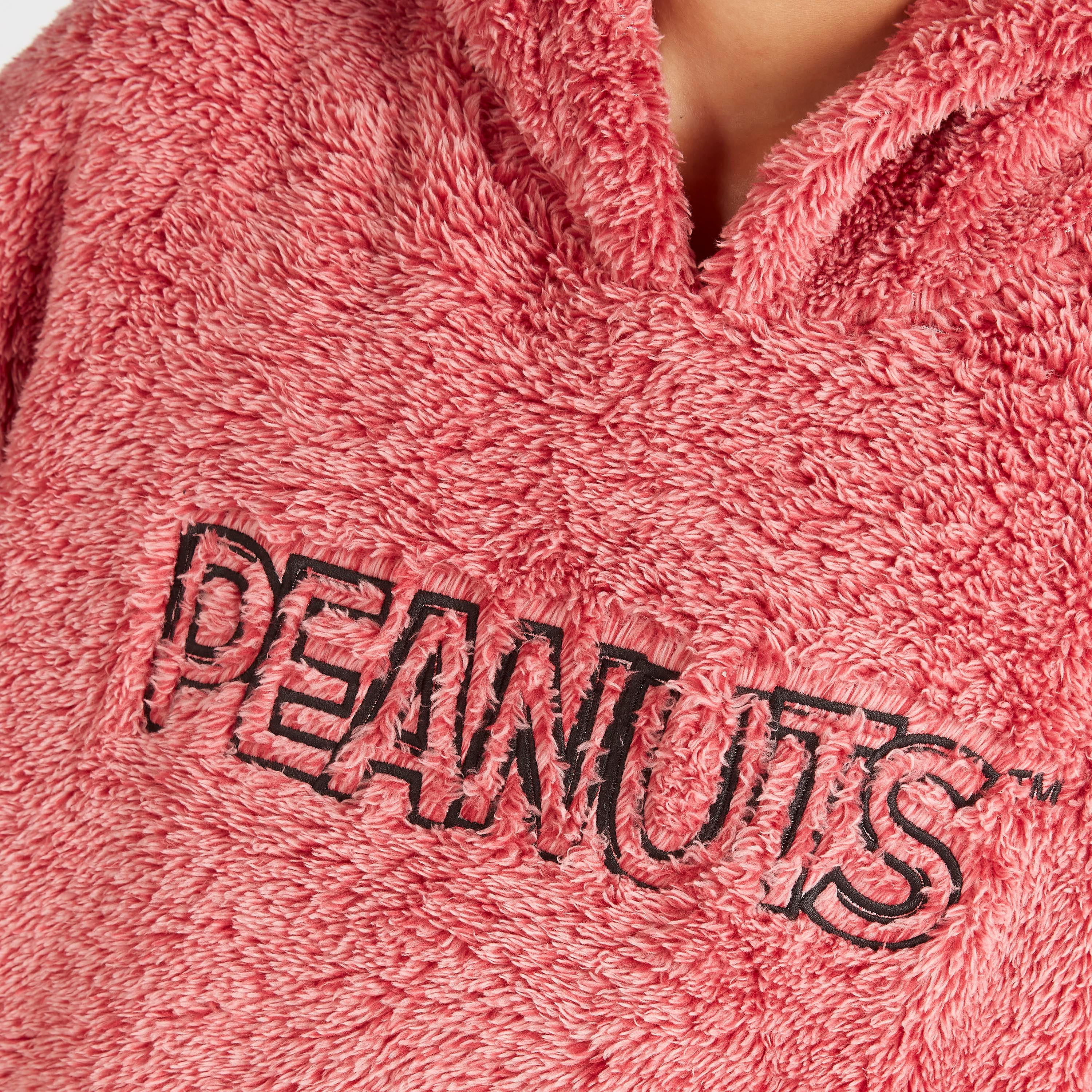 هودي منسوج بأكمام طويلة وجيوب كنغر وتصميم بناتس بارز الملمس-women-winterwear-hoodiesandsweatshirts-hoodies-image-9