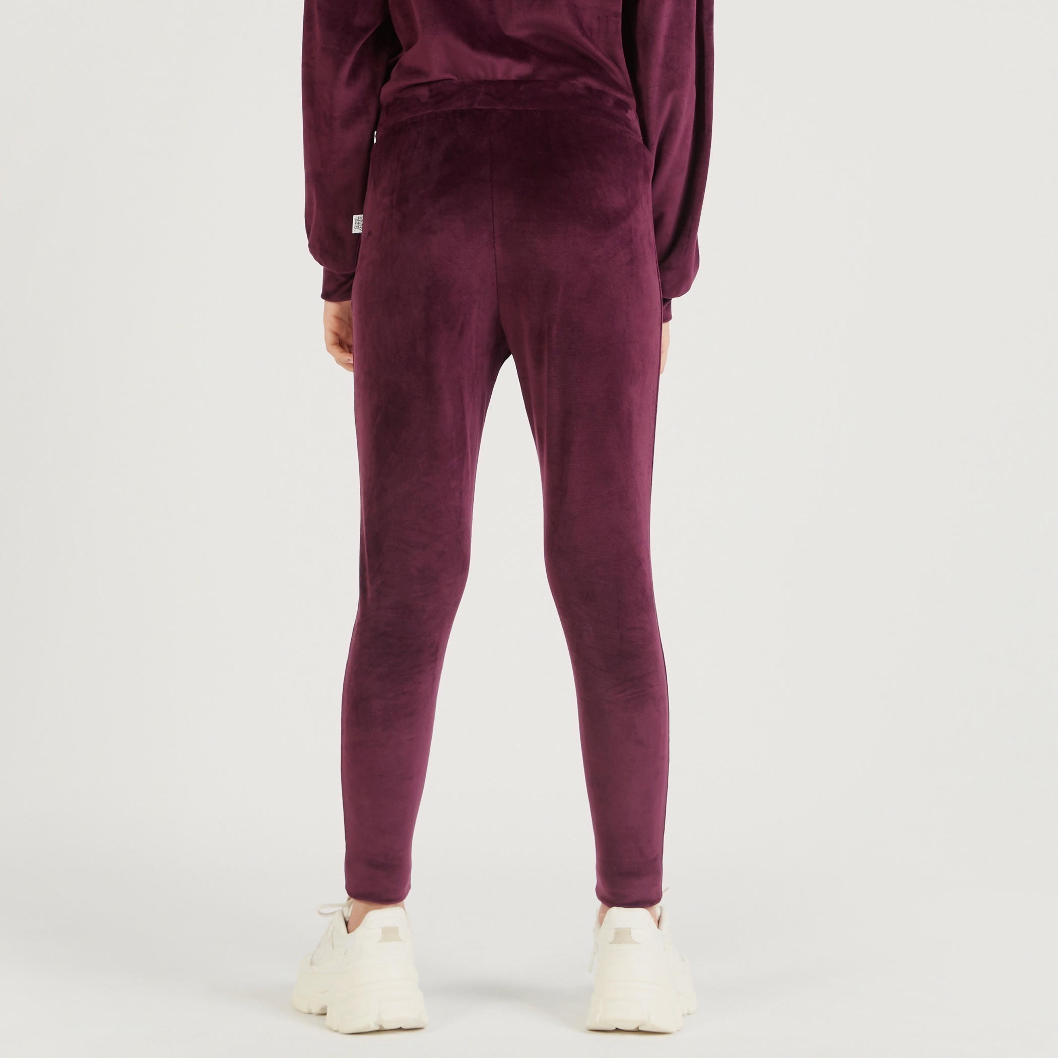 بنطلون رياضي بارز الملمس بتصميم تويتي وخصر مطاطي-women-clothing-bottoms-joggers-image-4