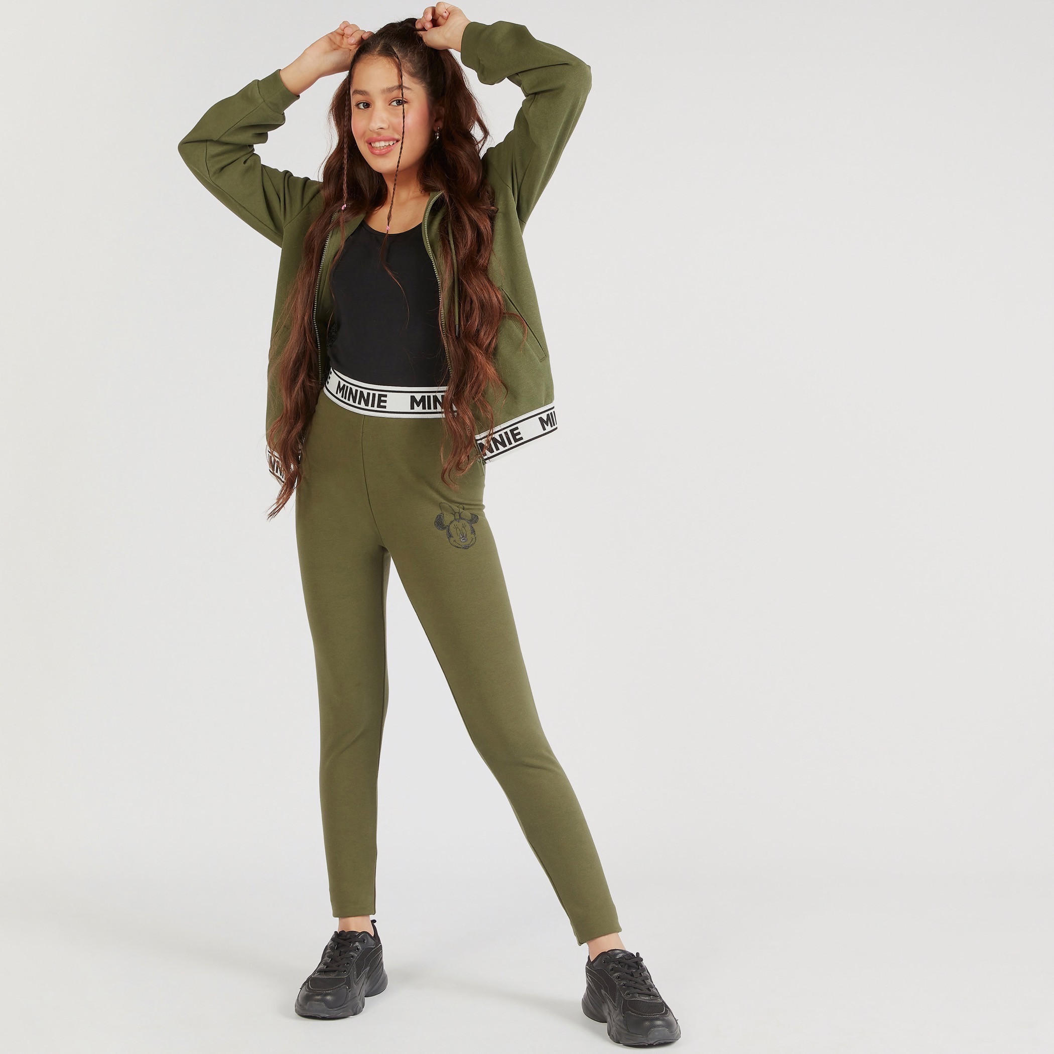 بنطلون ليقنز بقصّة سكيني وخصر مطاطي وطبعات ميني ماوس-women-clothing-bottoms-leggings-image-1