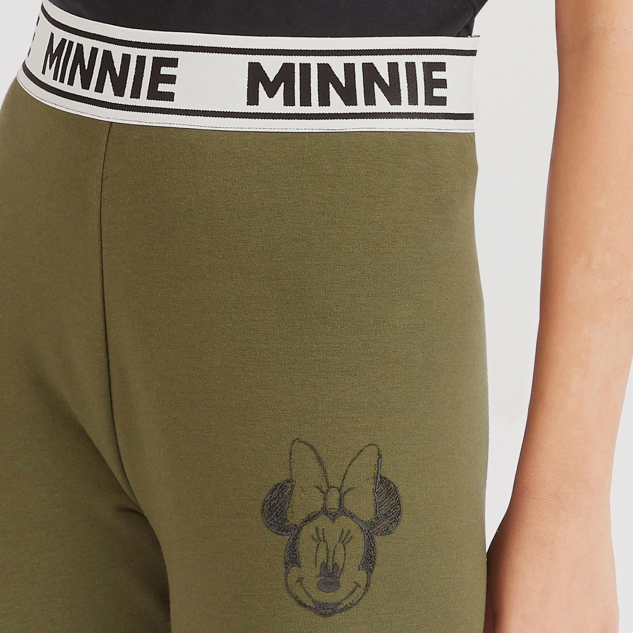 بنطلون ليقنز بقصّة سكيني وخصر مطاطي وطبعات ميني ماوس-women-clothing-bottoms-leggings-image-3