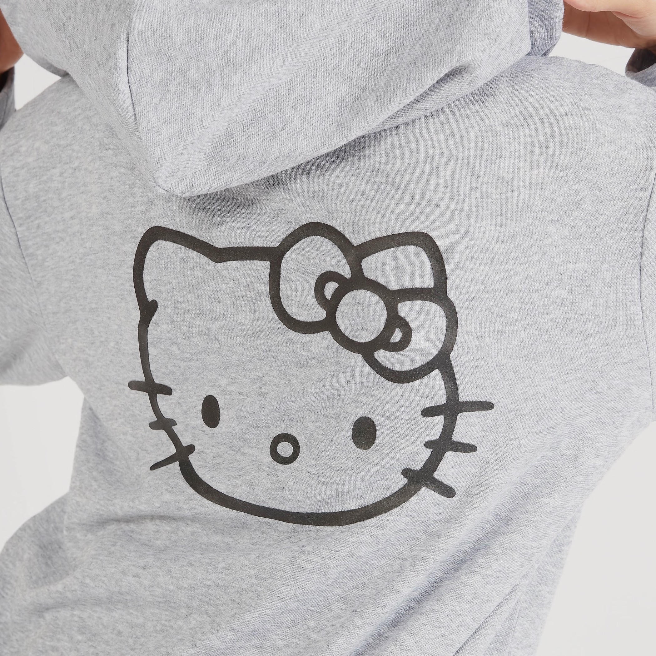 Hello Kitty Print Zip Through Hooded Jacket with Long Sleeves-women-winterwear-coatsandjackets-jackets-image-5
