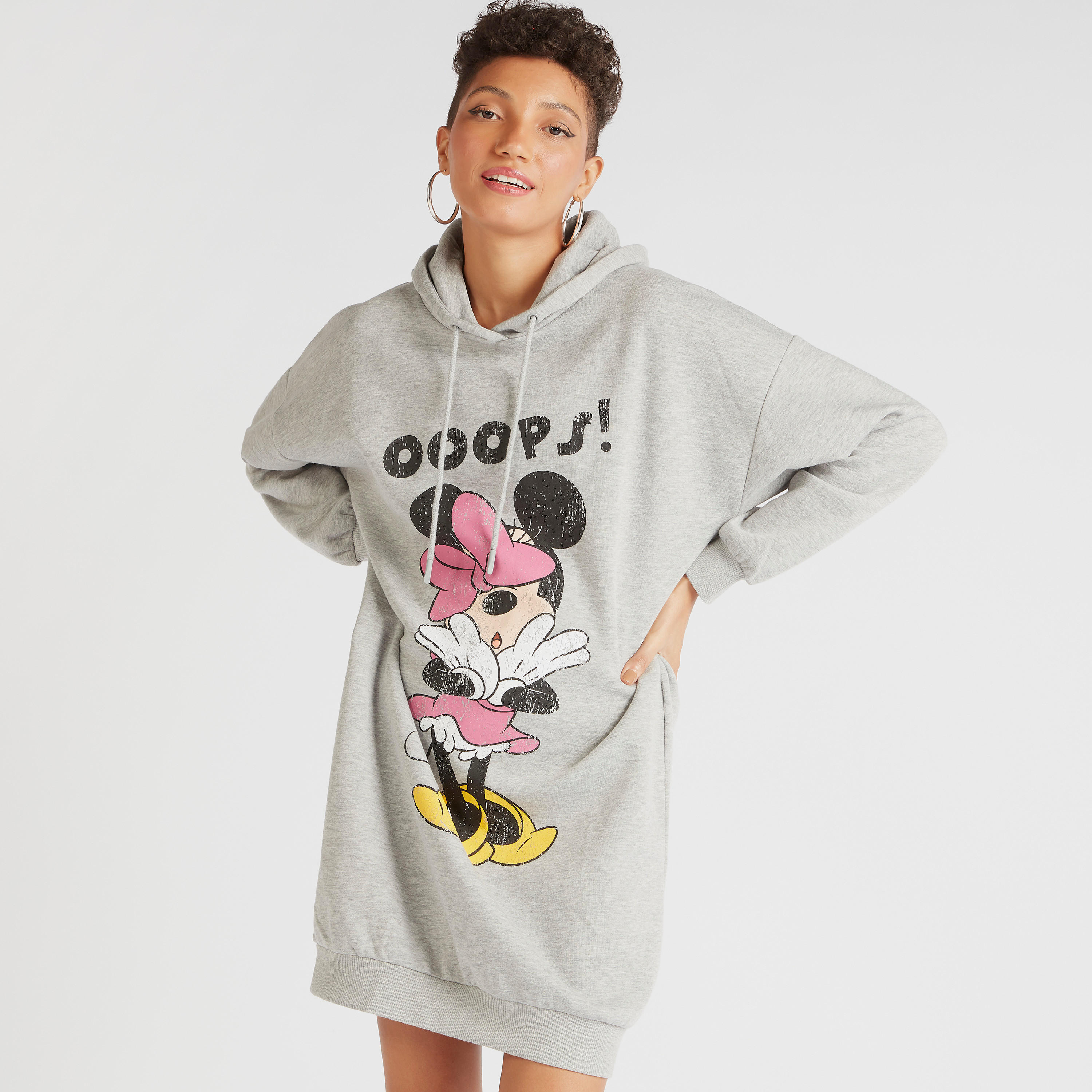 فستان جامبر بأكمام طويلة وطبعات ميني ماوس-women-clothing-dresses-image-1