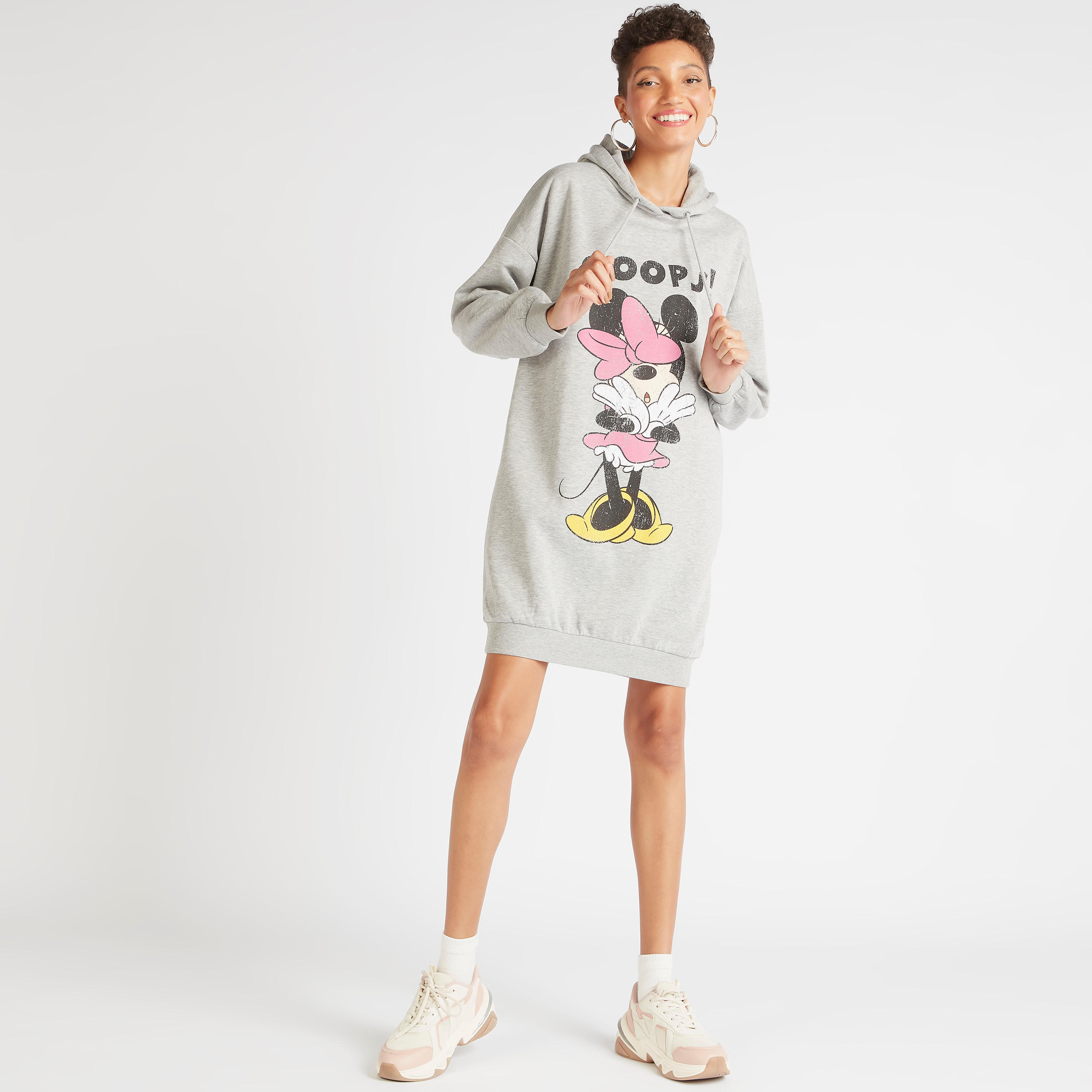 فستان جامبر بأكمام طويلة وطبعات ميني ماوس-women-clothing-dresses-image-2