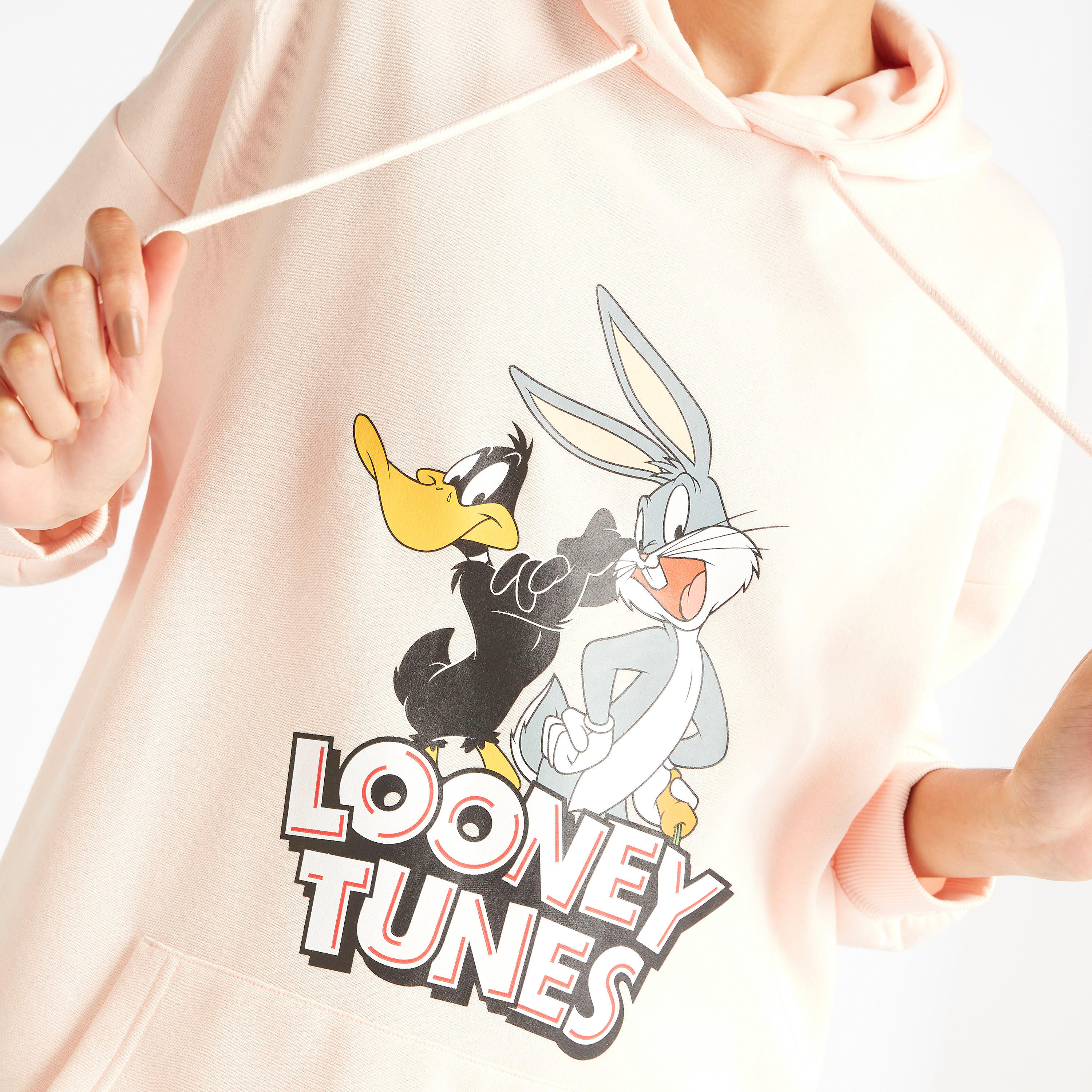 فستان جامبر بأكمام طويلة وطبعات لوني تيونز-women-clothing-dresses-image-3