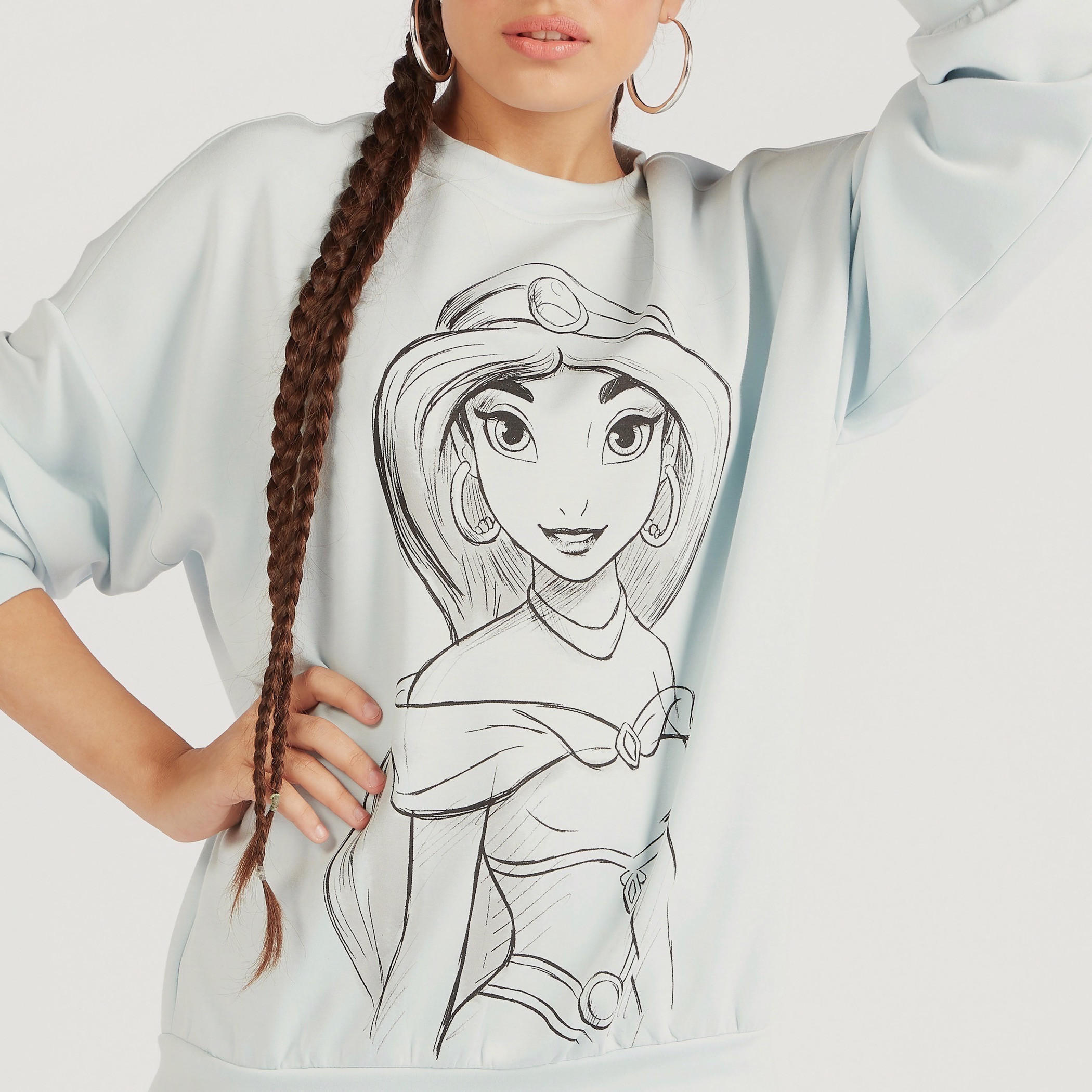 Jasmine Print Round Neck Sweatshirt with Long Sleeves-women-winterwear-hoodiesandsweatshirts-sweatshirts-image-3