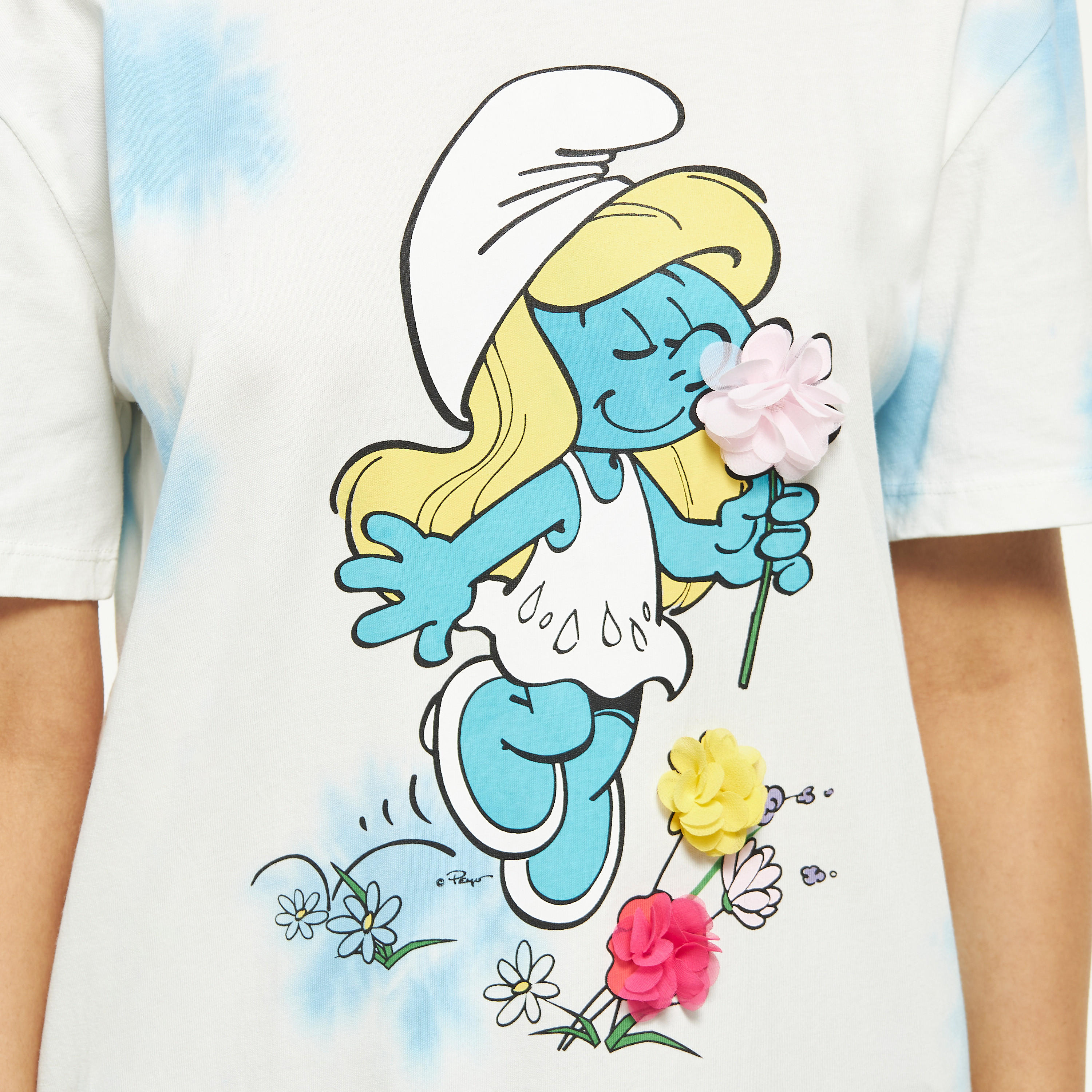تيشيرت بياقة ضيقة وأكمام قصيرة وطبعات-women-clothing-tshirts-image-4