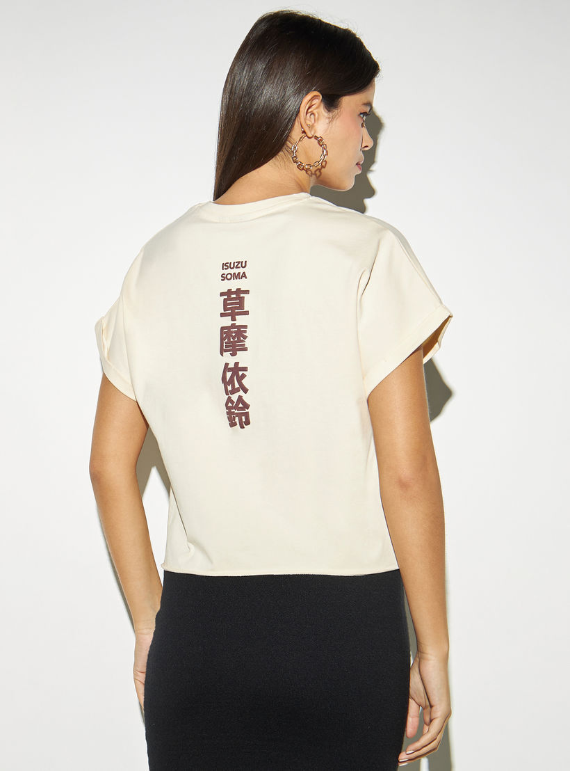 تيشيرت بوكسي قصير بياقة ضيّقة وطبعات-women-clothing-tshirts-image-3