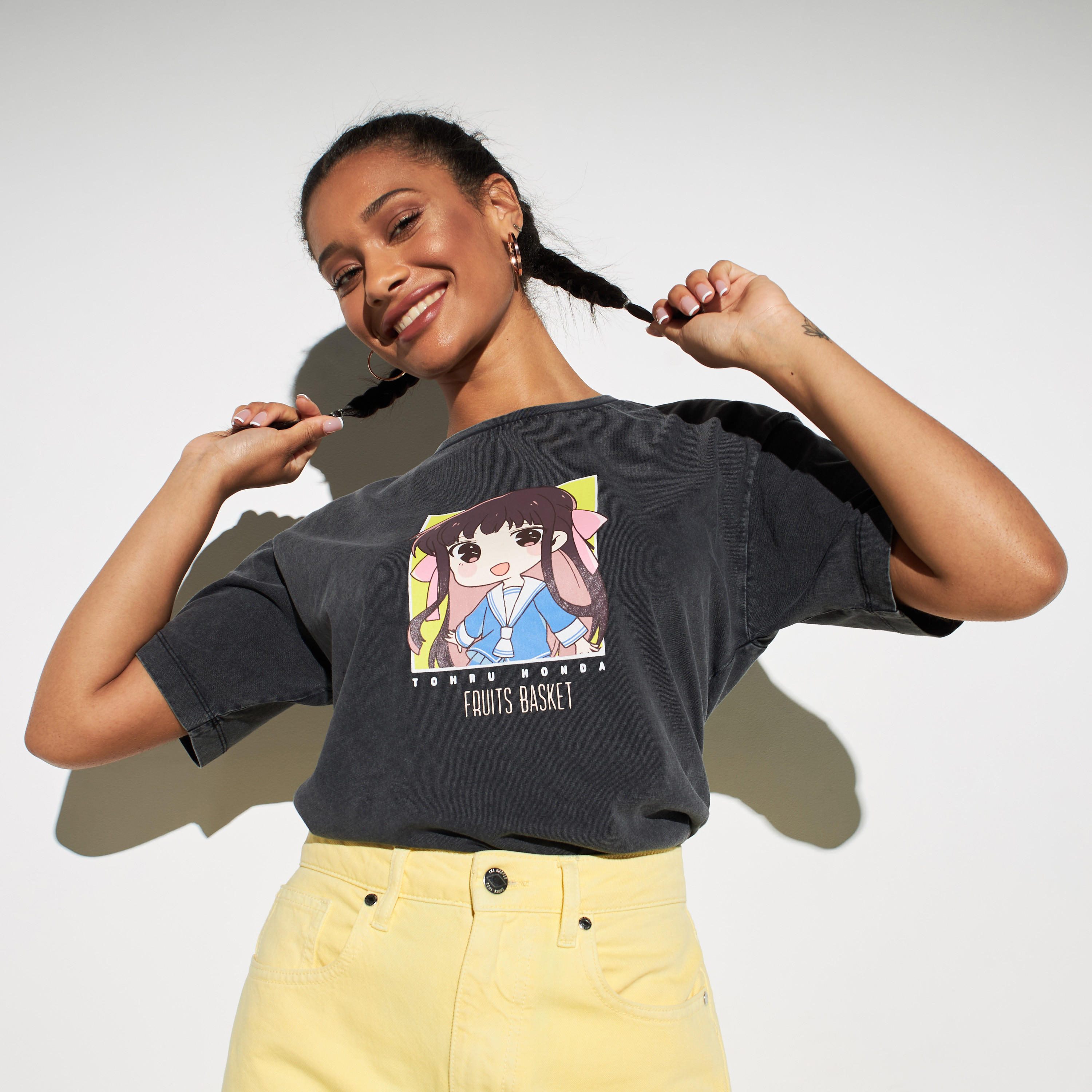 تيشيرت بوكسي بياقة مستديرة وطبعات-women-clothing-tshirts-image-1