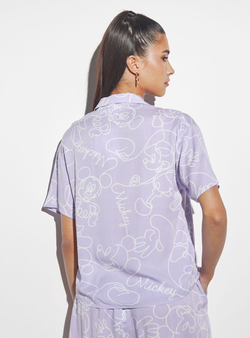 قميص بأكمام قصيرة وياقة كامب وطبعات-women-clothing-shirtsandblouses-shirts-image-4