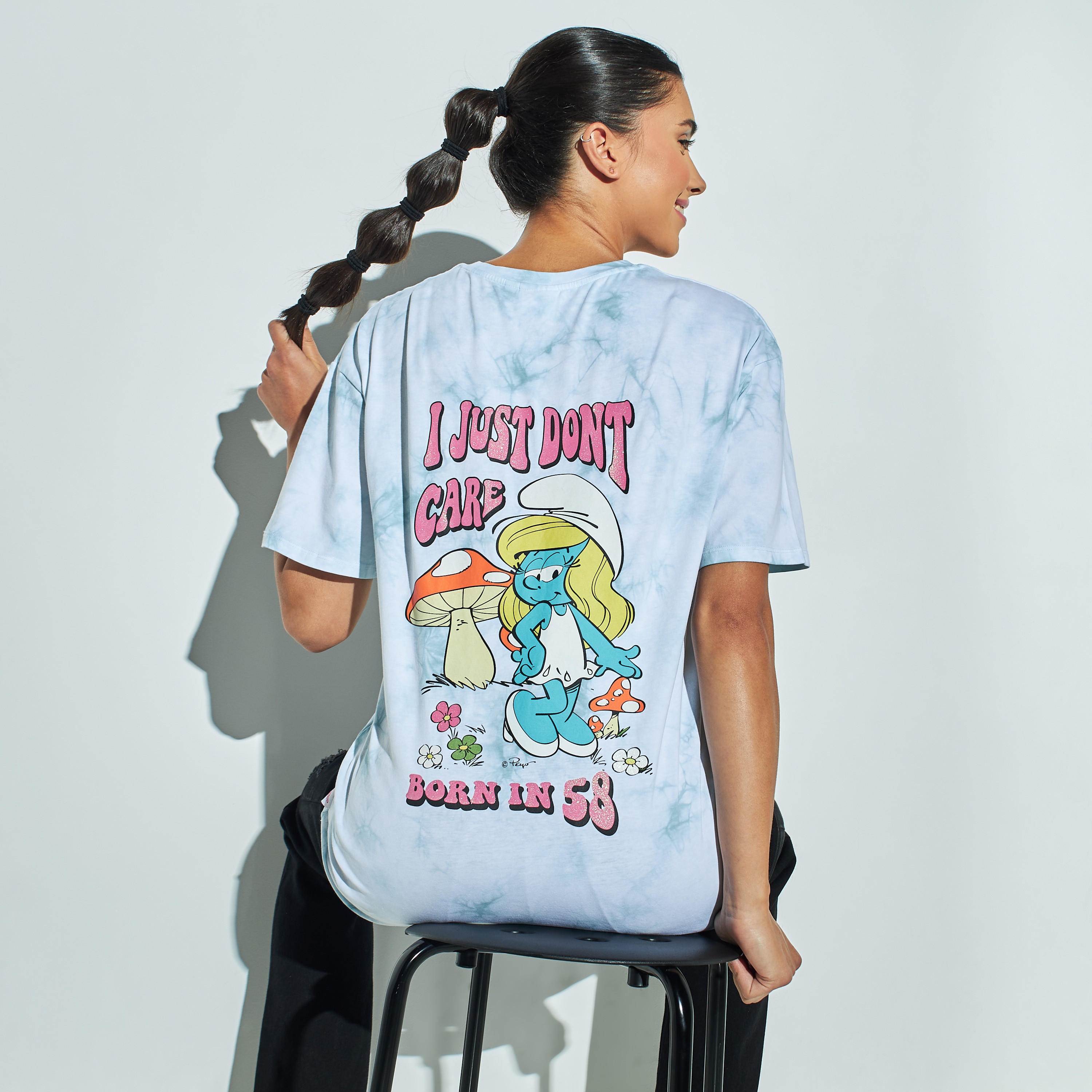 تيشيرت بياقة مستديرة وأكمام قصيرة وطبعات-women-clothing-tshirts-image-1
