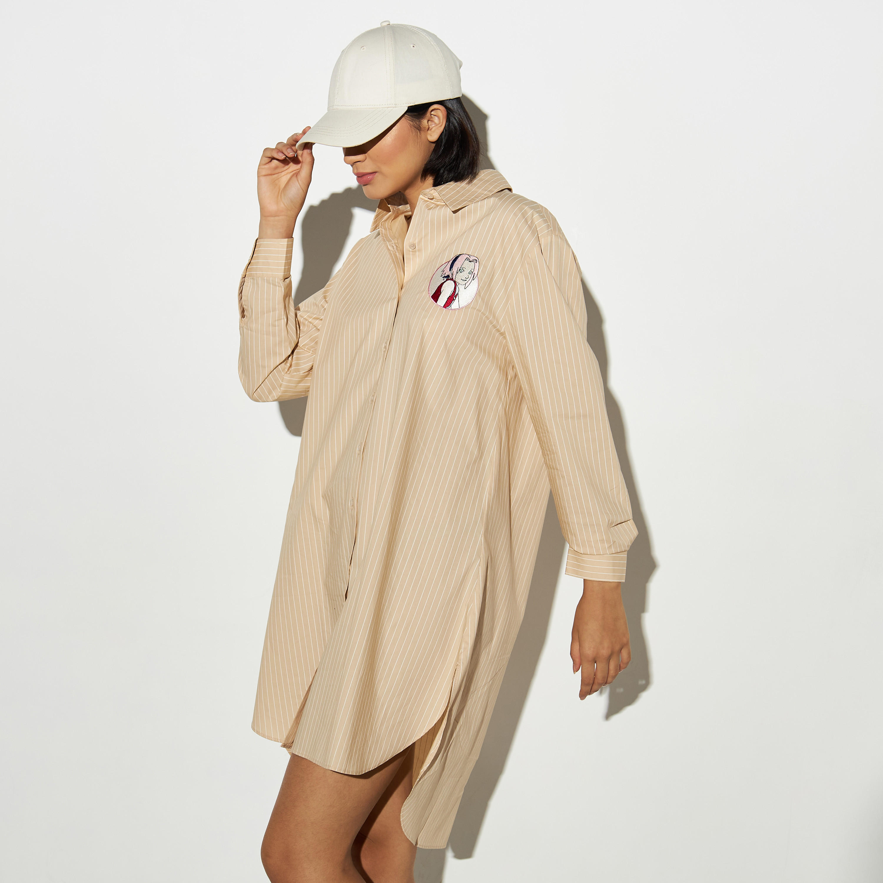 فستان قميص بأكمام طويلة وطبعات مخطّطة-women-clothing-dresses-image-3