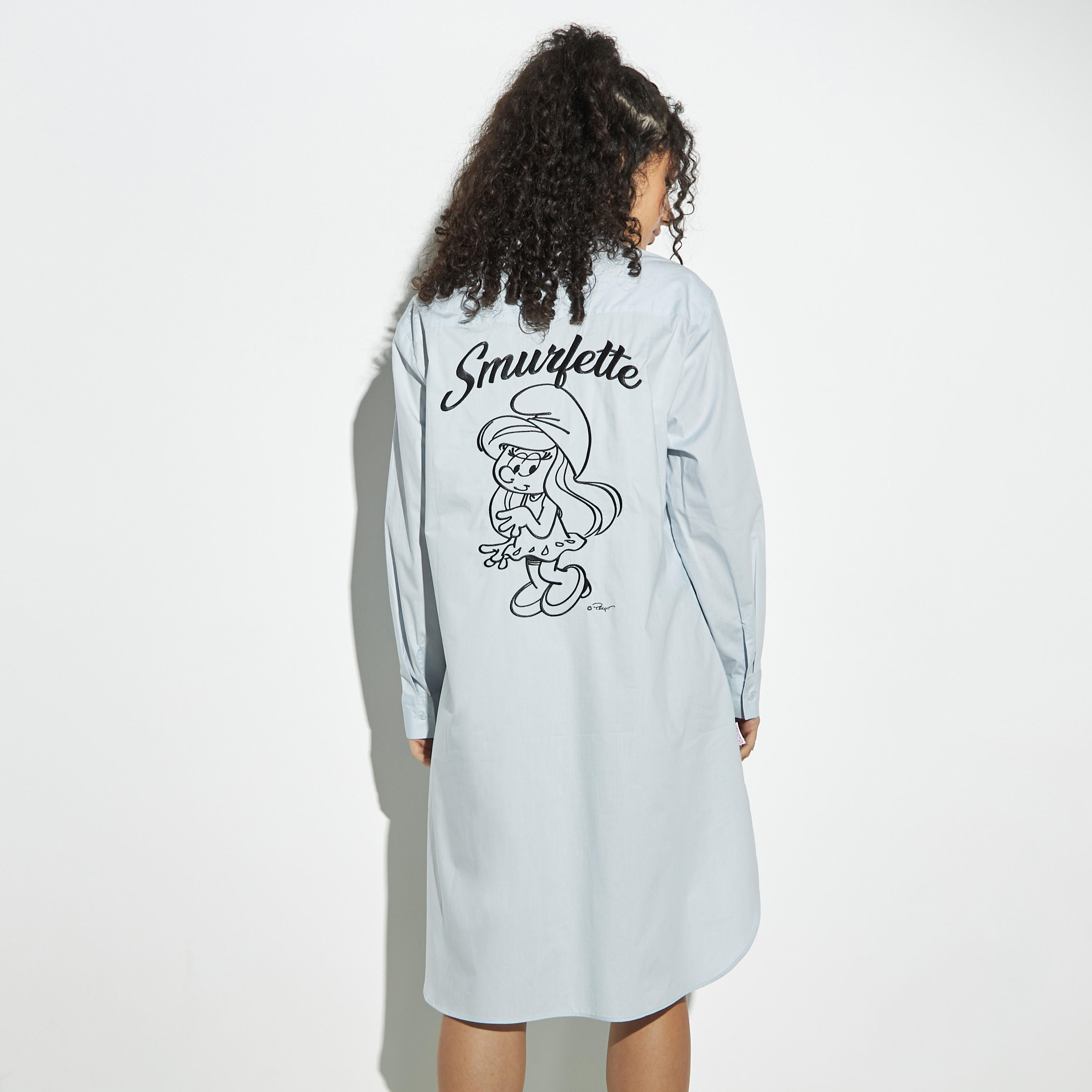فستان قميص بأكمام طويلة وأزرار إغلاق وطبعات-women-clothing-dresses-image-1
