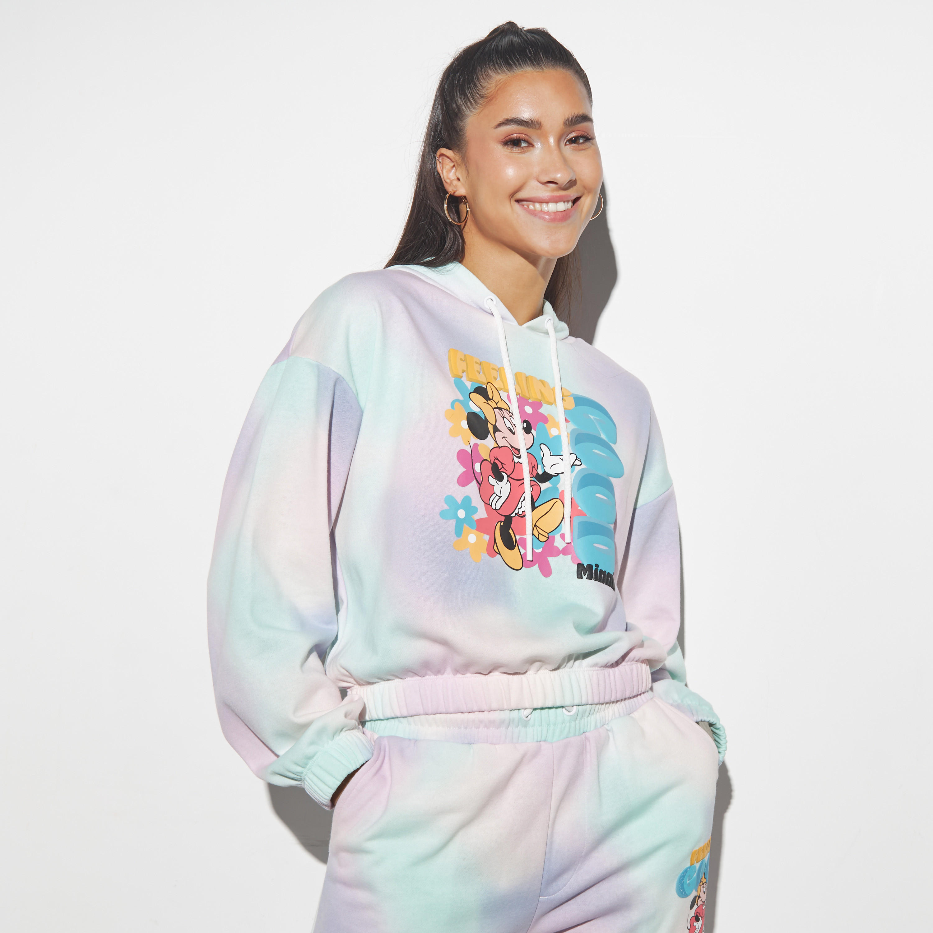 هودي بأكمام طويلة وطبعات ميني ماوس-women-winterwear-hoodiesandsweatshirts-hoodies-image-1