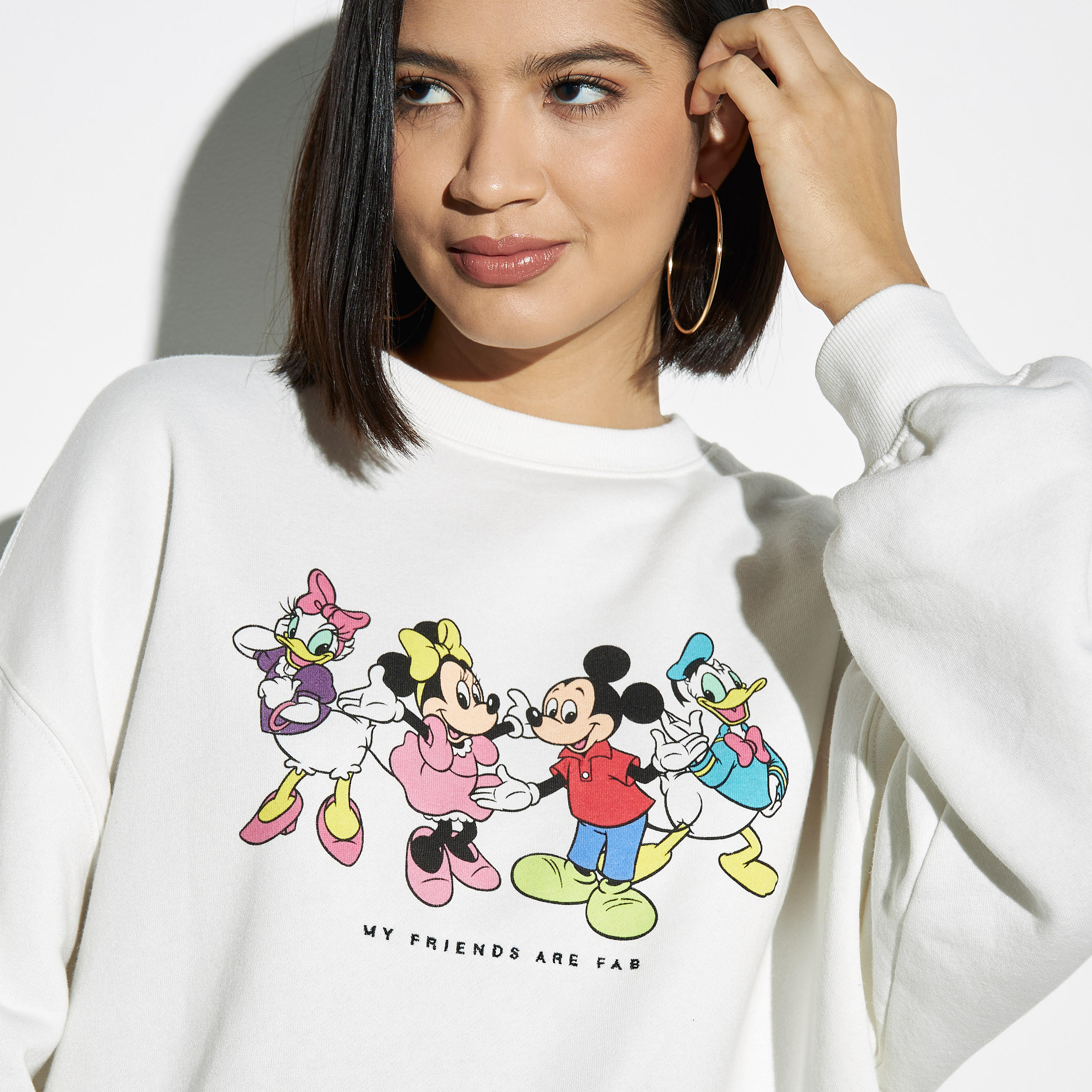 سويت شيرت بطبعات ميكي ماوس والأصدقاء-women-winterwear-hoodiesandsweatshirts-sweatshirts-image-1