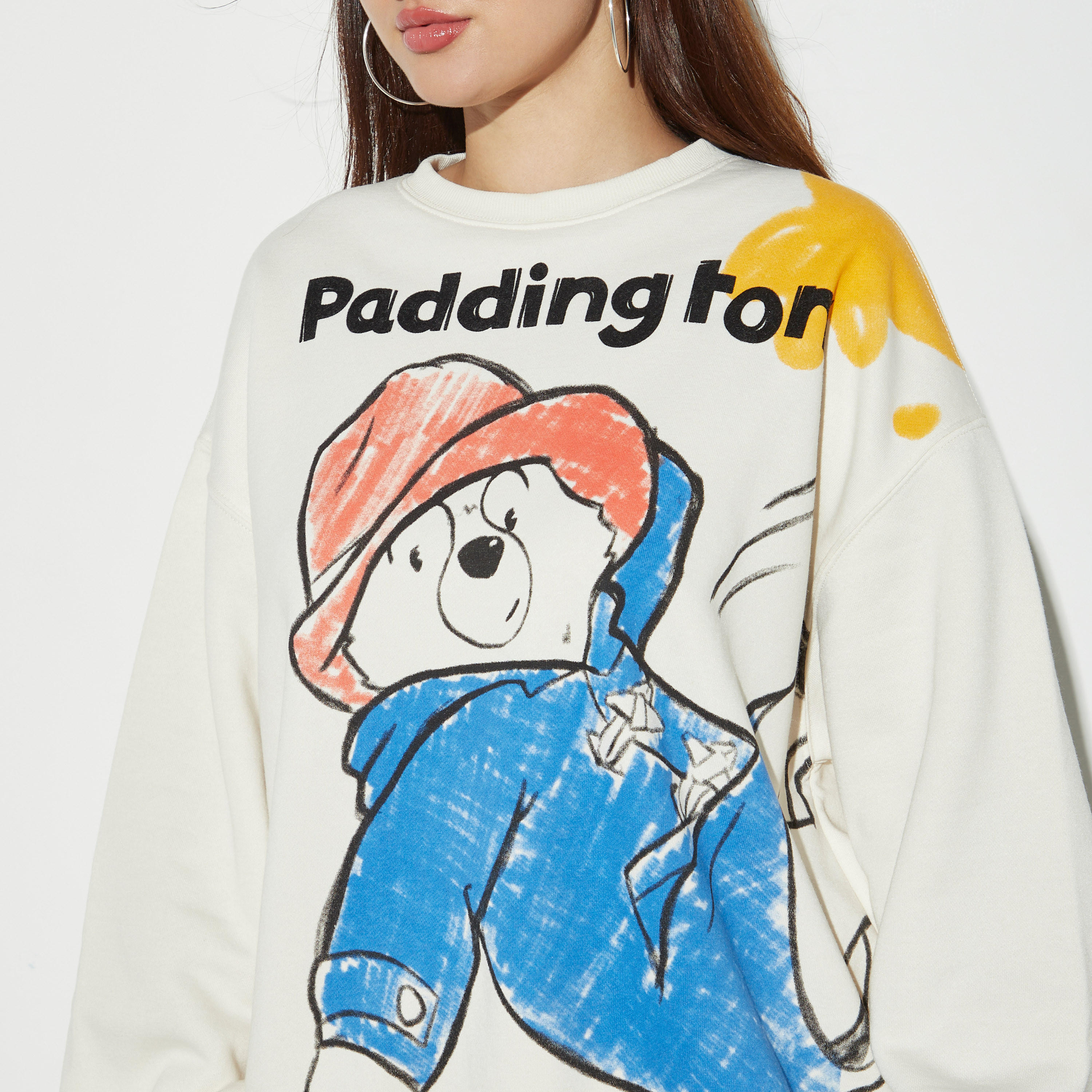 سويت شيرت بأكمام طويلة وياقة ضيقة وطبعات-women-winterwear-hoodiesandsweatshirts-sweatshirts-image-4
