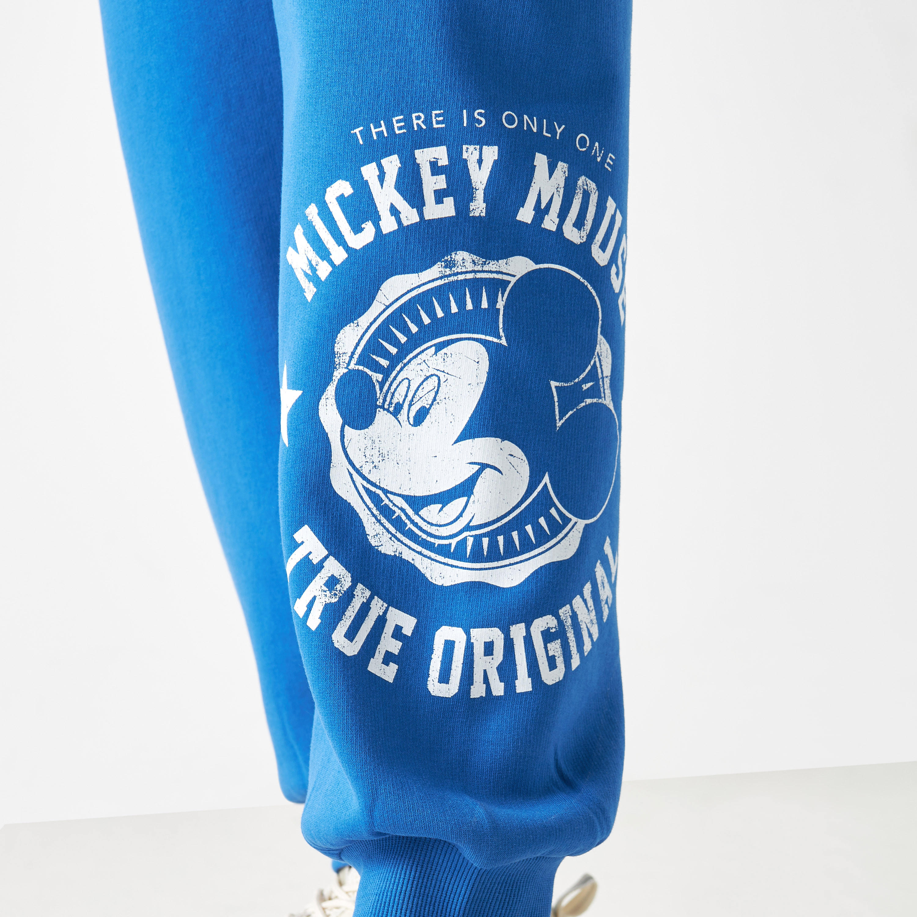 Mickey Mouse Print Joggers with Elasticated Waist and Pockets-women-clothing-bottoms-joggers-image-4