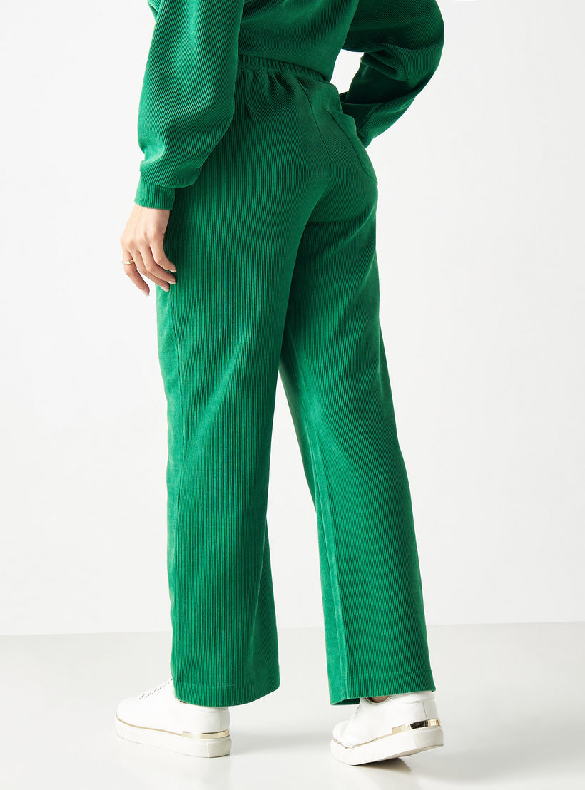 بنطلون مطرّز بأرجل مستقيمة وجيوب-women-clothing-bottoms-joggers-image-3