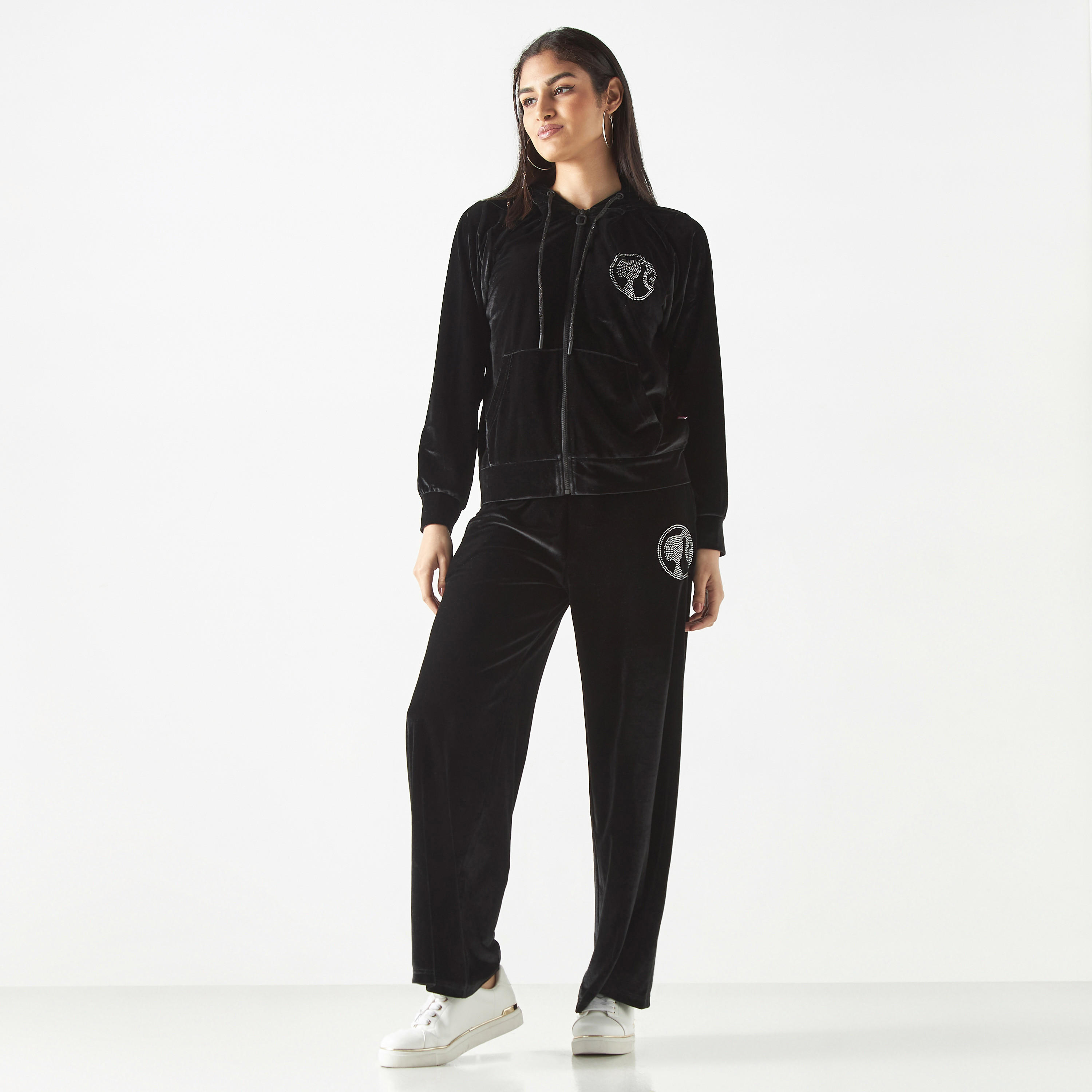بنطلون مزيّن واسع السّاقين برباط إغلاق-women-clothing-bottoms-trousers-image-2