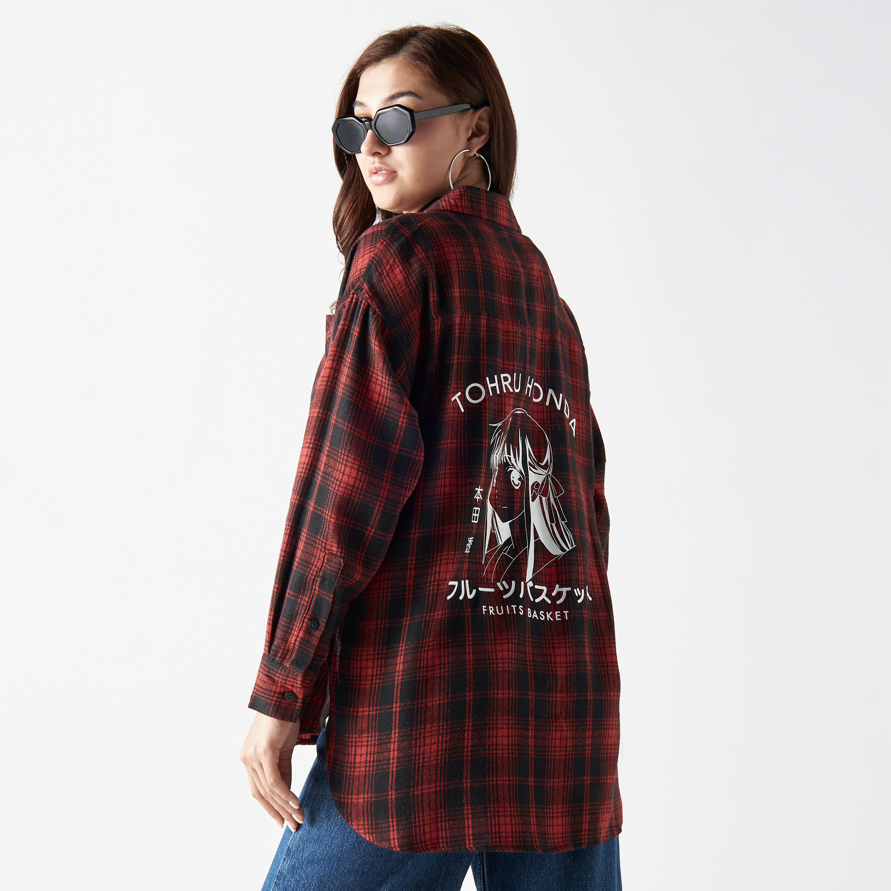 قميص كاروهات بأكمام طويلة وطبعات-women-clothing-shirtsandblouses-shirts-image-3