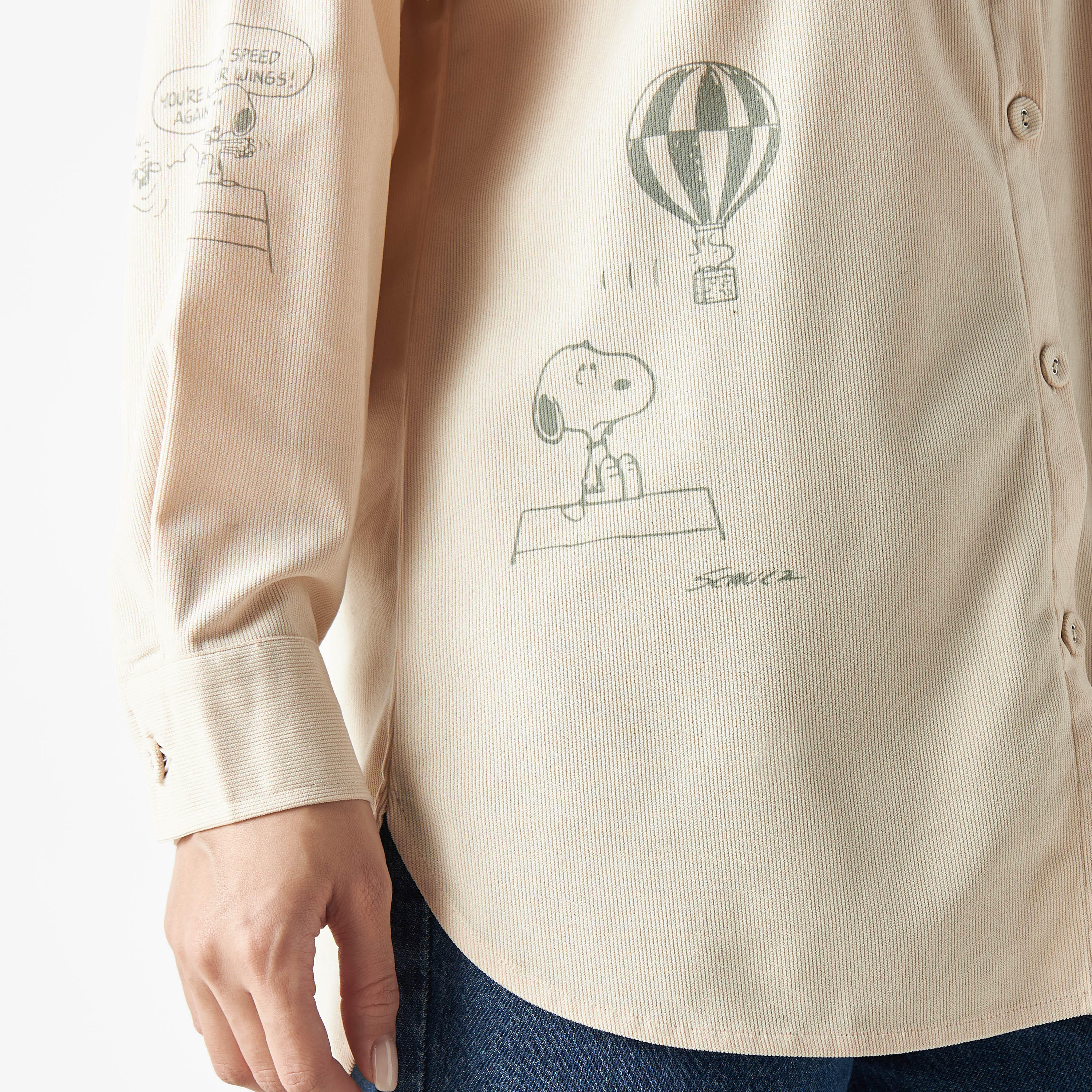 قميص بأكمام منسدلة وجيب وطبعات-women-clothing-shirtsandblouses-shirts-image-5