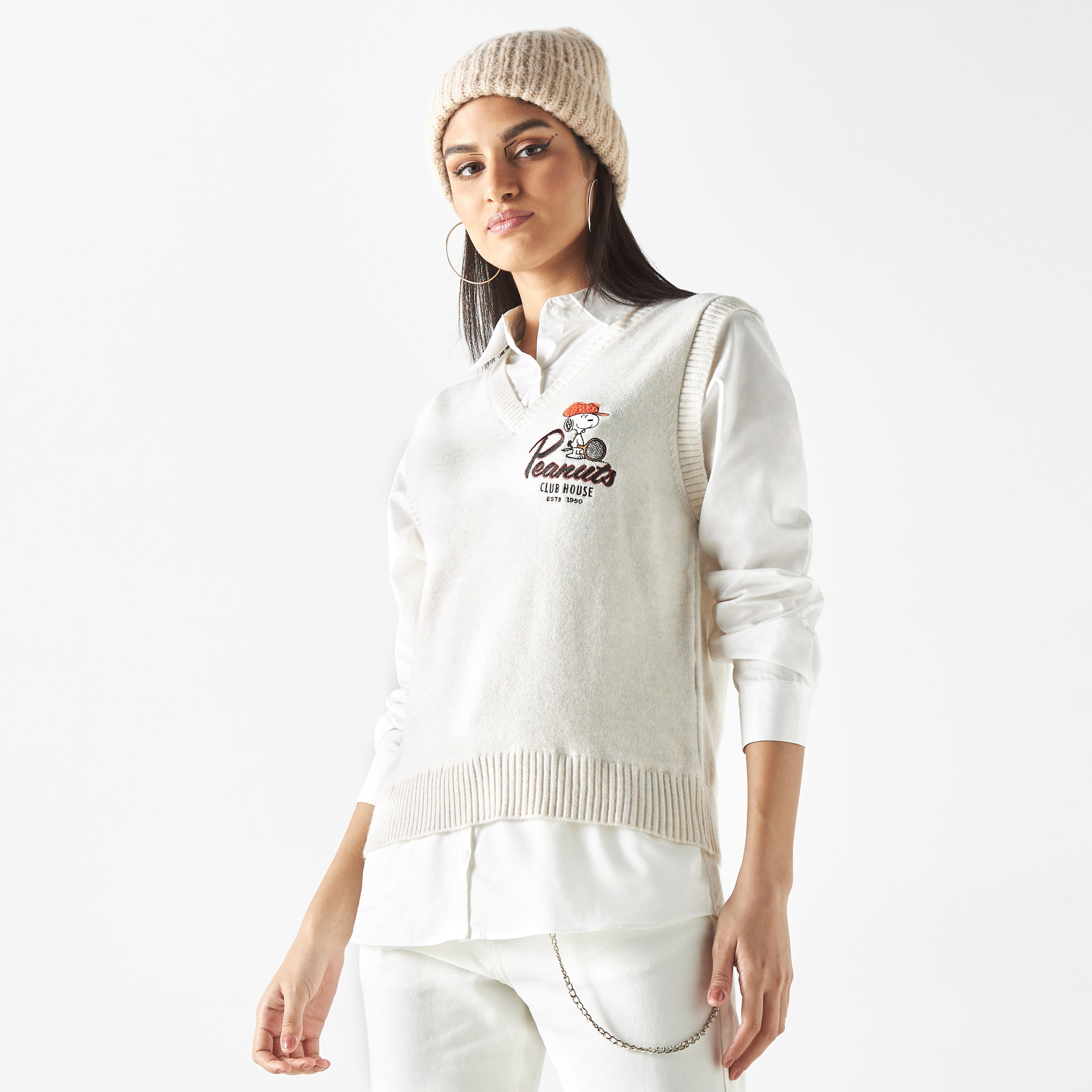 كنزة قميص 2 في 1 بتطريز بيناتس-women-clothing-cardigansandjumpers-jumpers-image-4