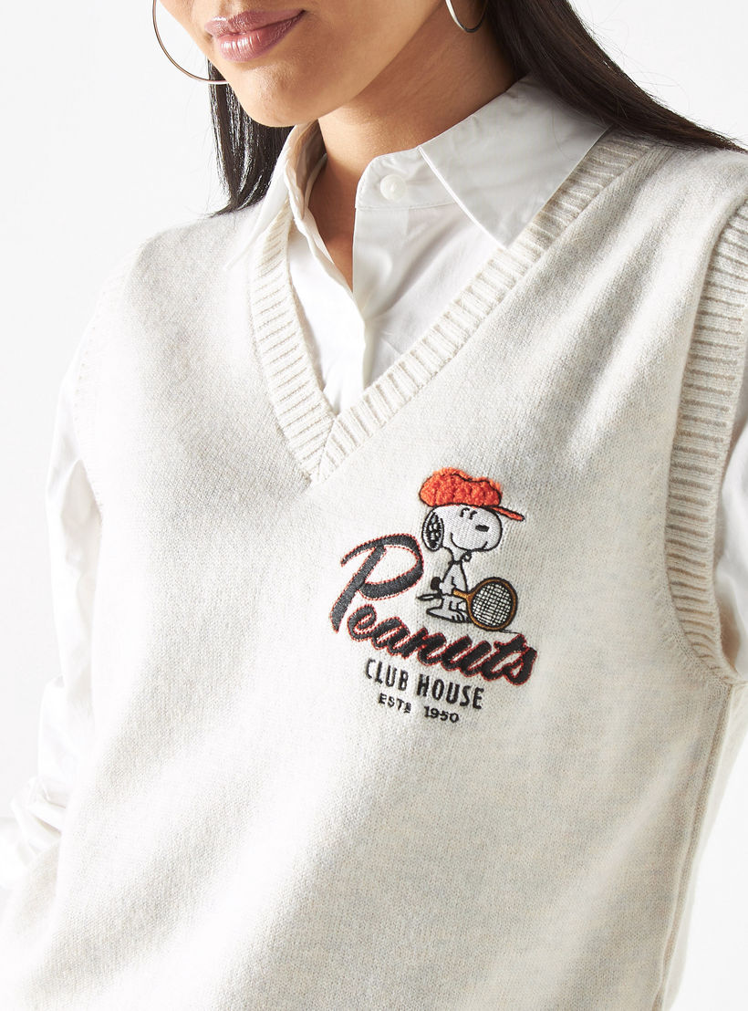 كنزة قميص 2 في 1 بتطريز بيناتس-women-clothing-cardigansandjumpers-jumpers-image-1