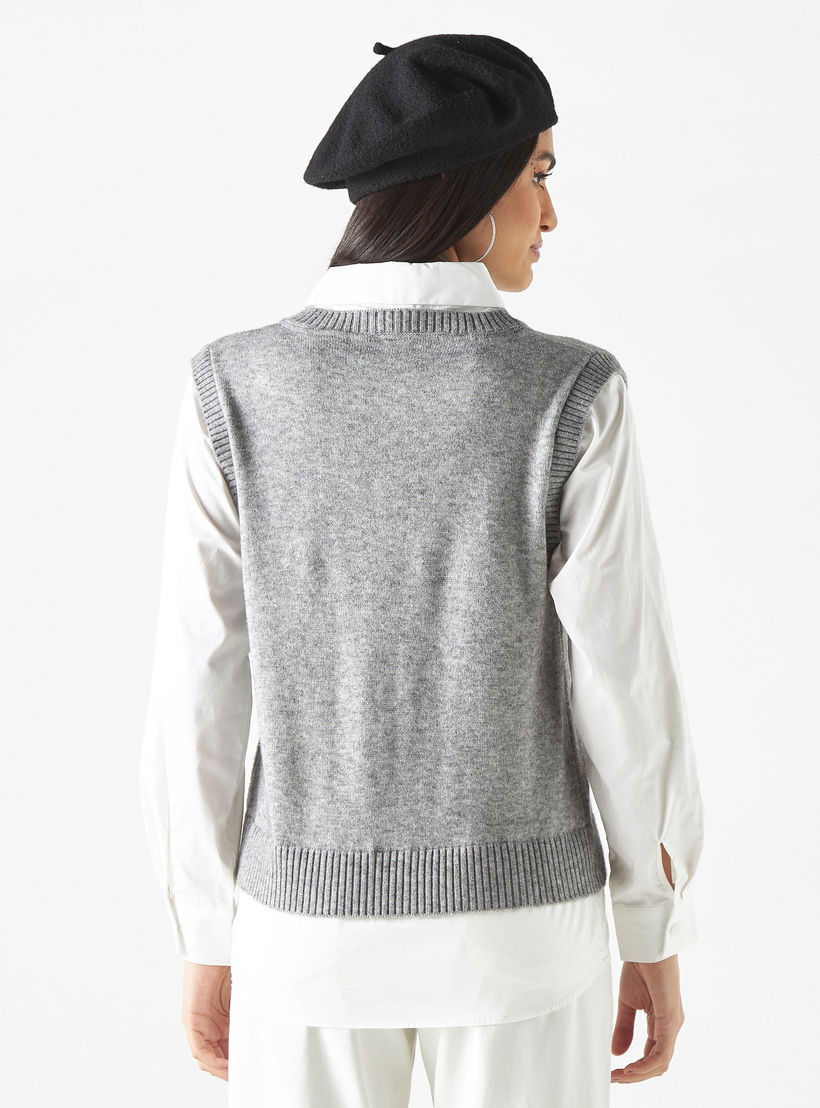 كنزة قميص 2 في 1 بتطريز ميكي ماوس-women-clothing-cardigansandjumpers-jumpers-image-2